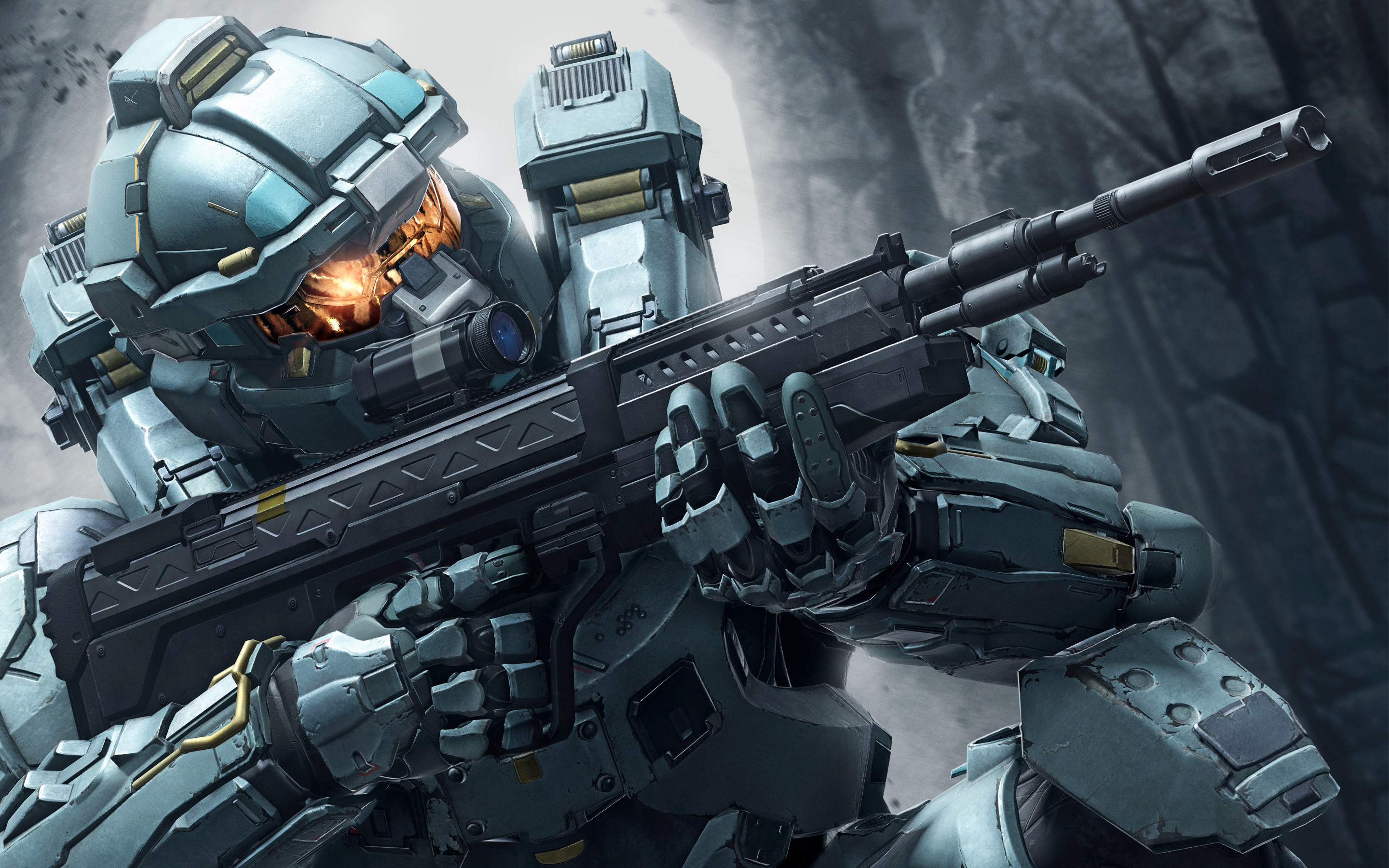 Spartan Fred-104, Blue Team, Halo 5: Guardians, Armatura, Fucile, sfondo per portatile