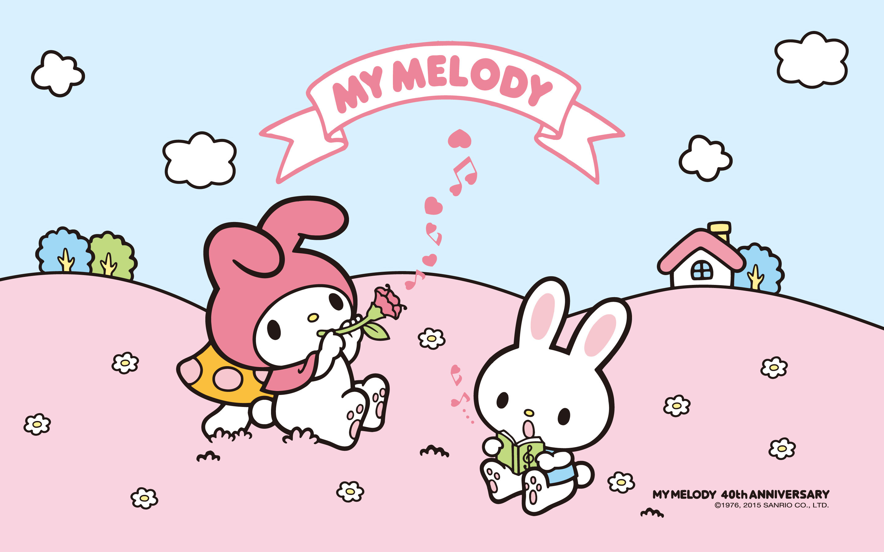 My Melody, Sanrio, Coniglietto, Rosa, 2K, sfondo per PC