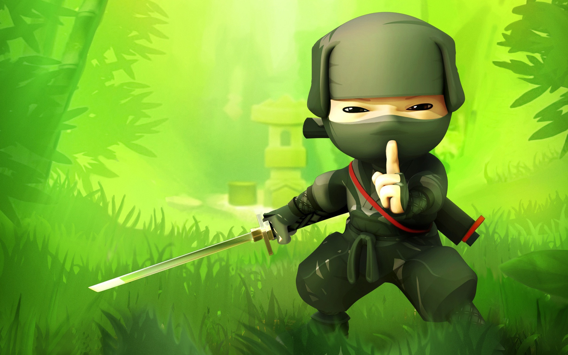 Mini Ninjas, Hiro, Bambù, Videogioco, Full HD, sfondo desktop