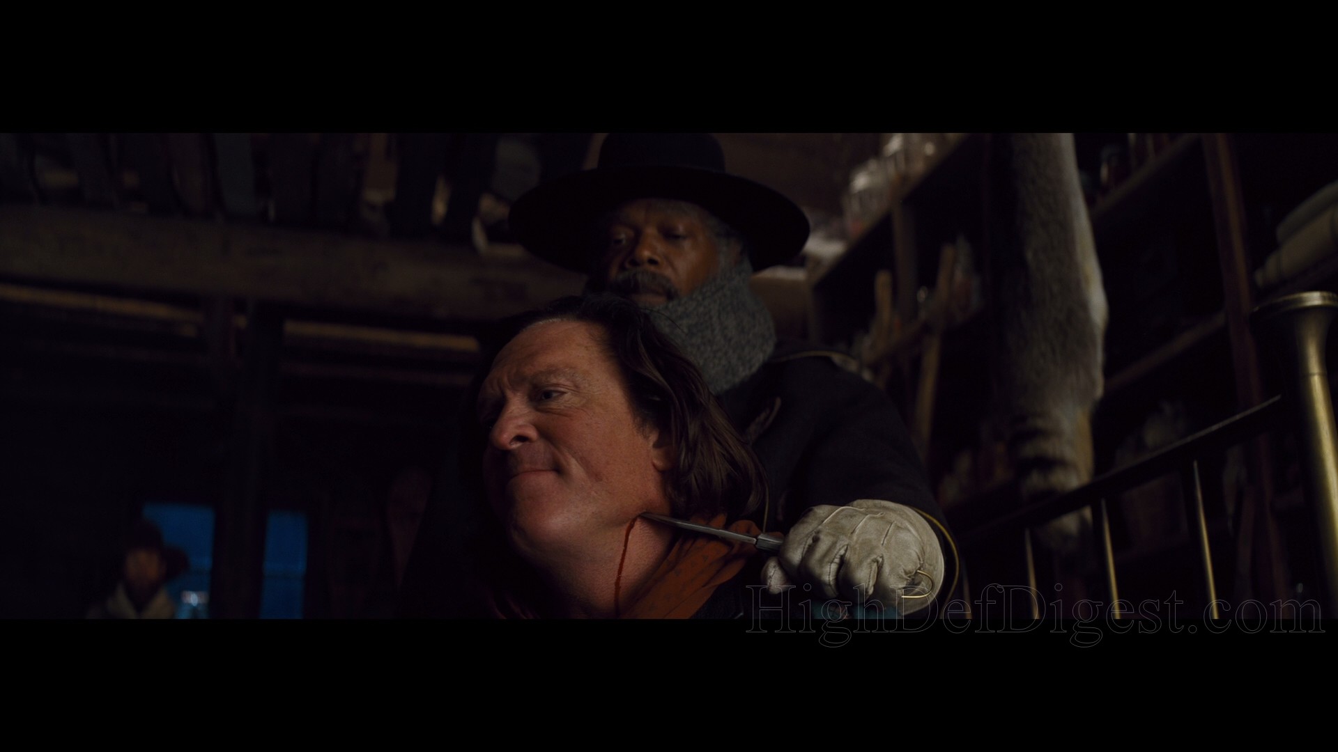 The Hateful Eight, Michael Madsen, Samuel L. Jackson, Pistola, Inquadratura del film, sfondo Full HD