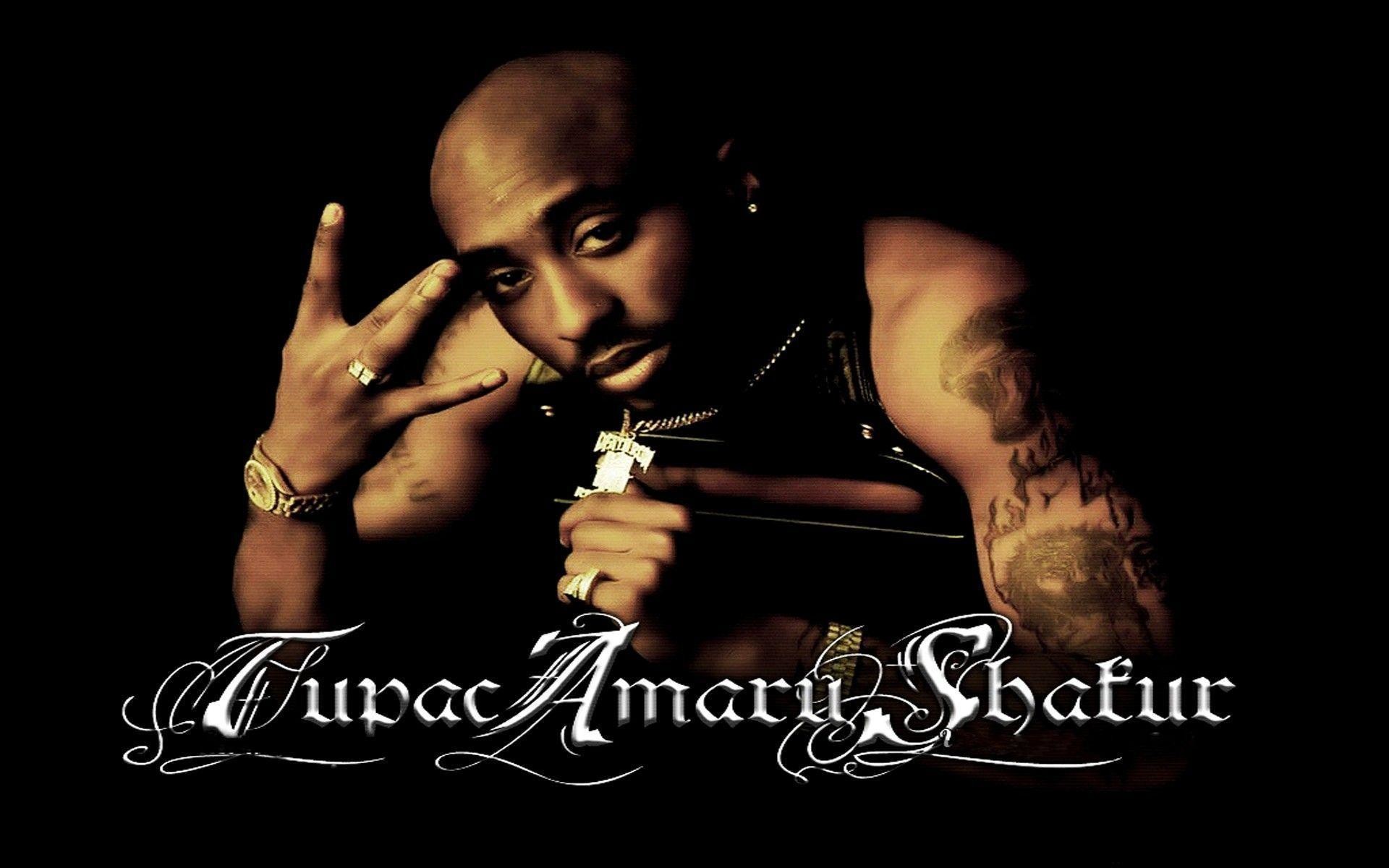 Tupac Shakur, 2Pac, Sfondo nero, Ritratto, 1920x1200, wallpaper desktop