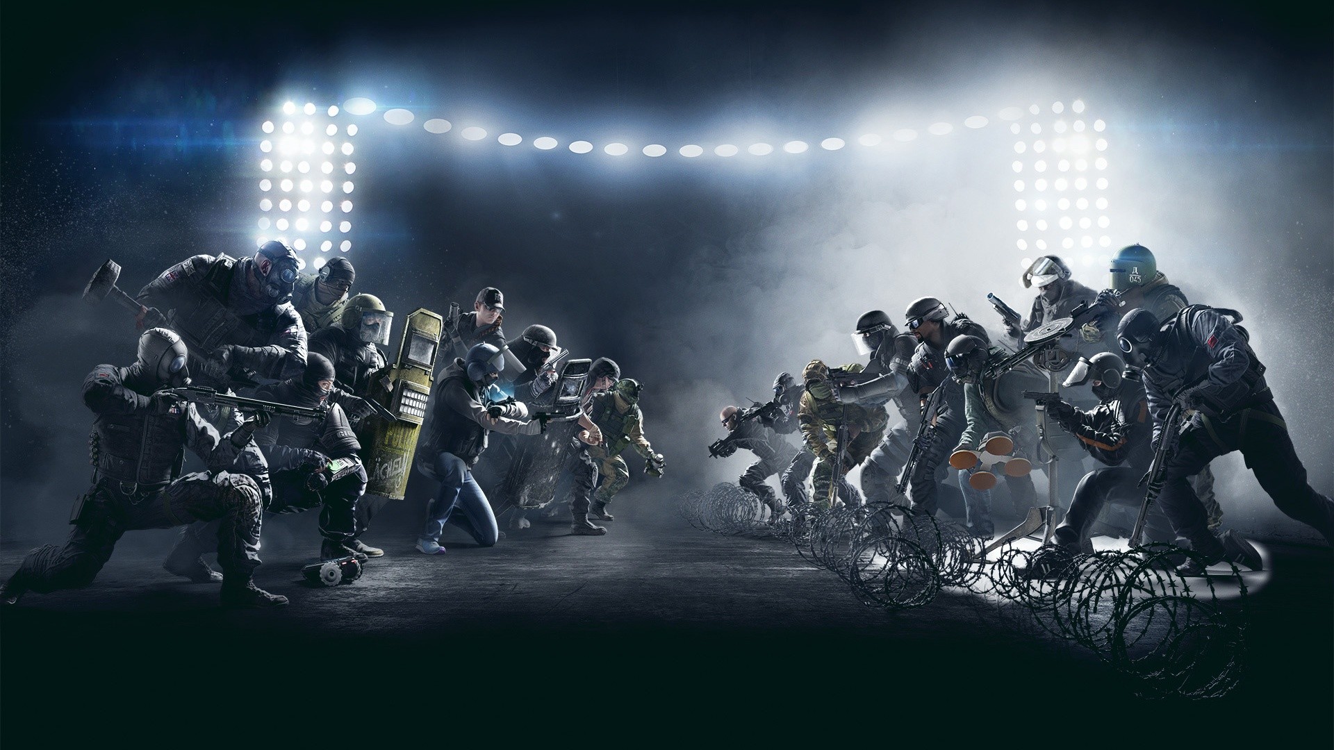 Tom Clancy's Rainbow Six Siege, Operatori, Squadre, Fari, Full HD, sfondo per PC