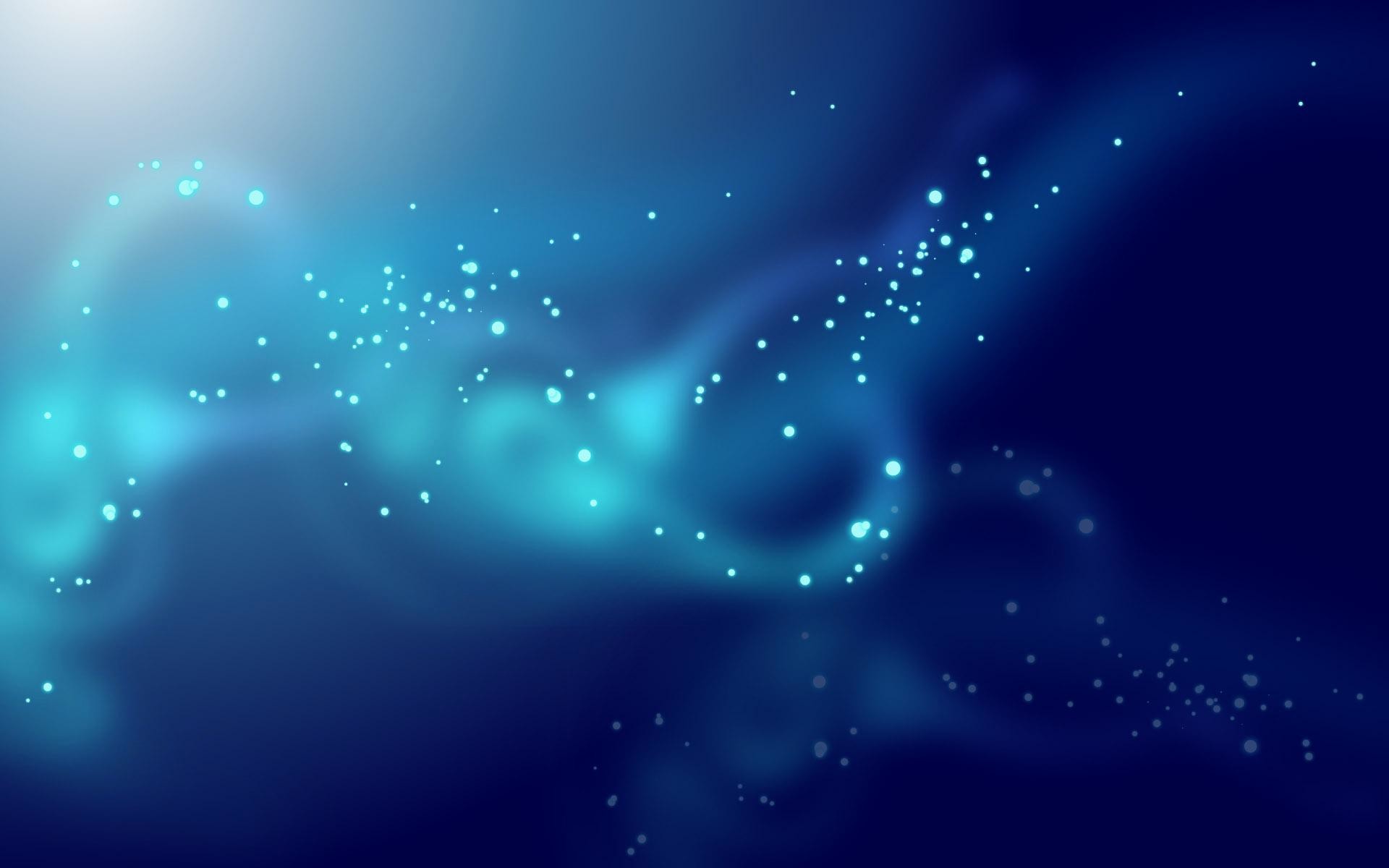 Particelle luminose, Bokeh, Blu, Astratto, 16:10 Full HD, sfondo widescreen