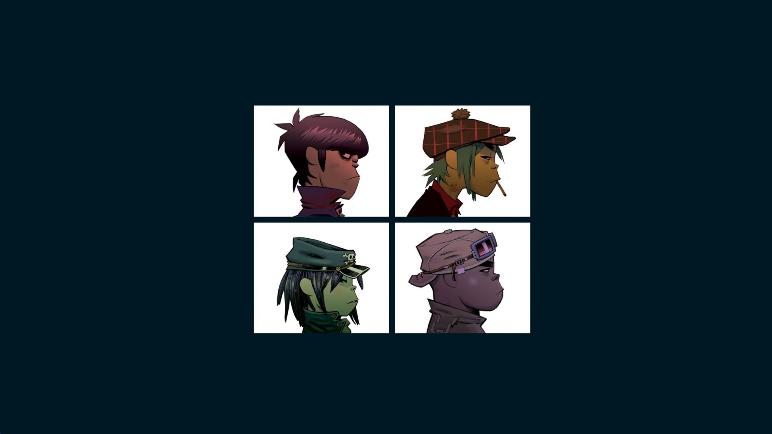 Gorillaz, Demon Days, Copertina album, Ritratti, 2K 1440p, sfondo desktop
