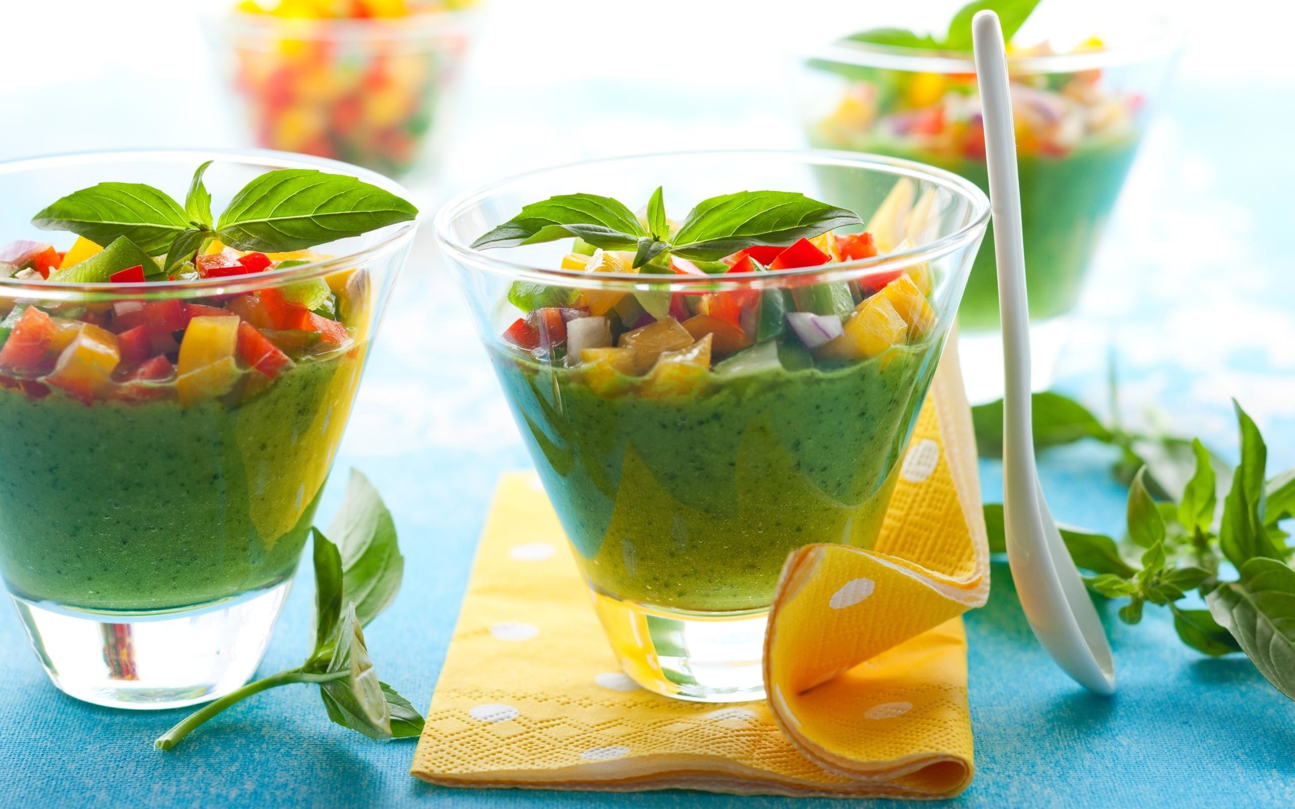 Dessert al pistacchio, Bicchieri, Frutta, Menta, 2K, wallpaper per portatile