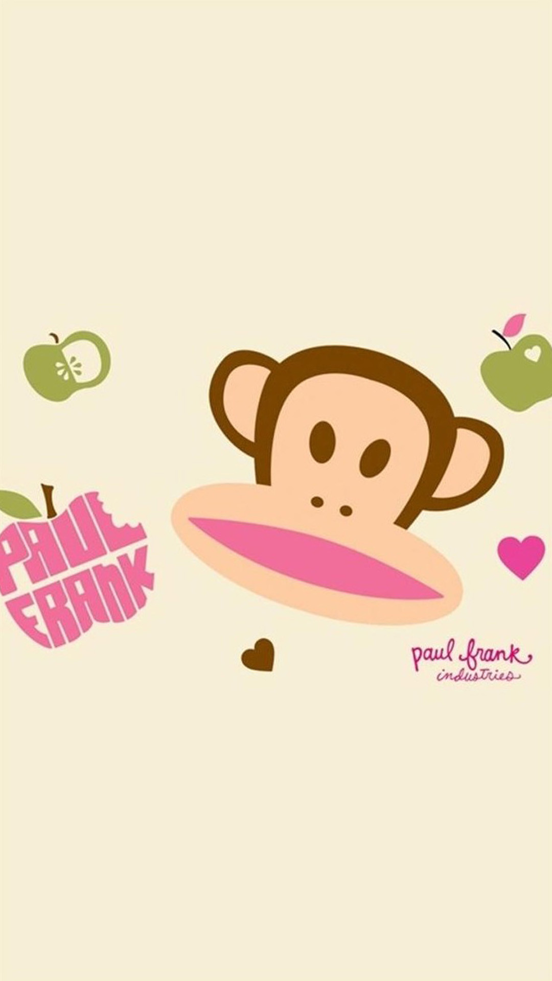 Paul Frank, Julius, Scimmia, Mele, Full HD, sfondo per iPhone e Android
