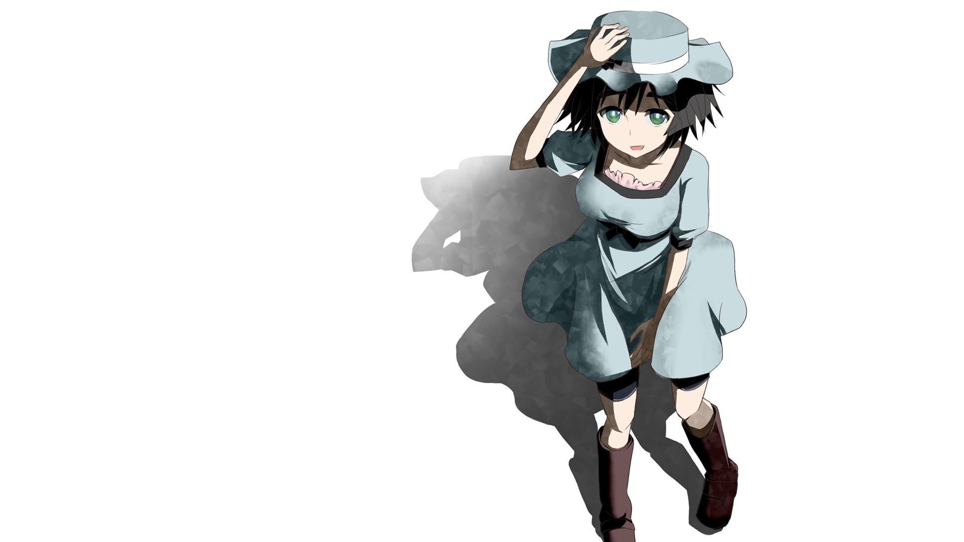 Mayuri Shiina, Steins;Gate, Sfondo bianco, Full HD, wallpaper desktop