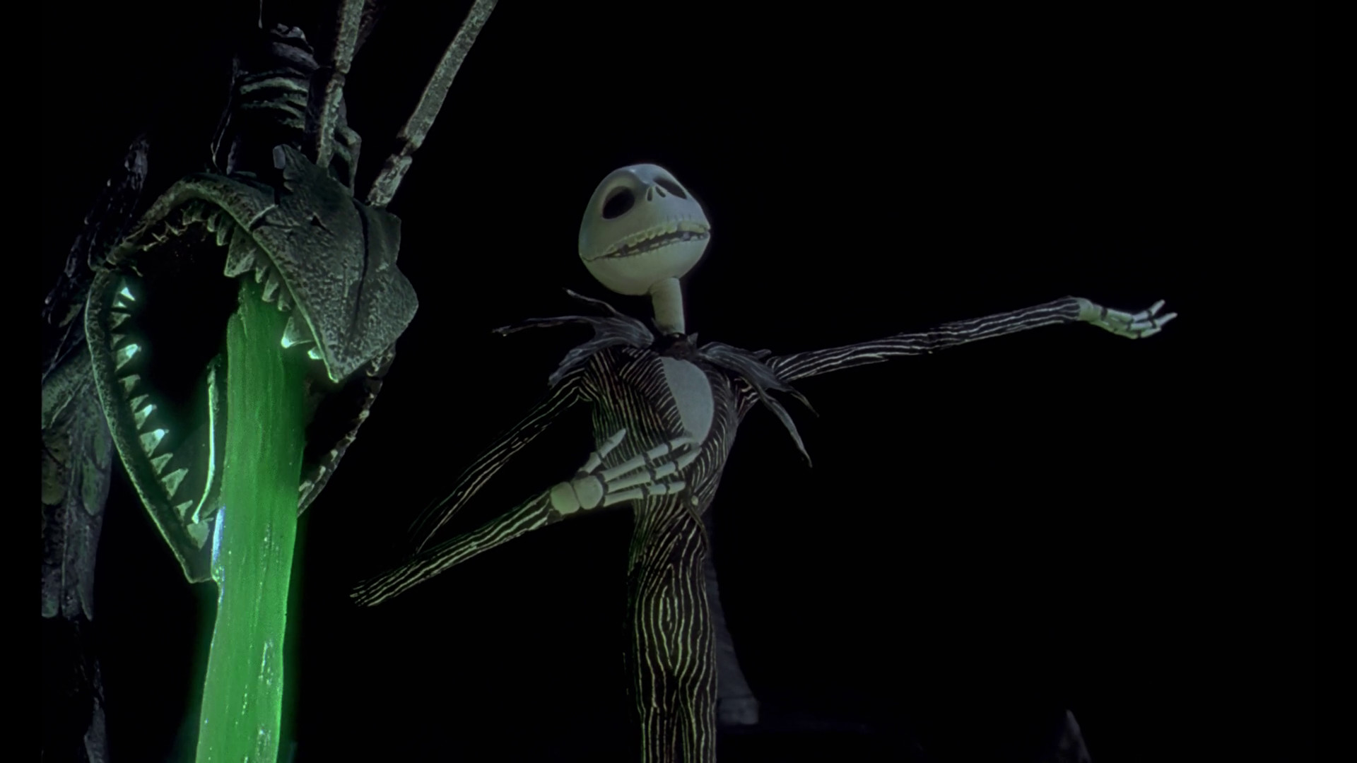 Jack Skellington, Nightmare Before Christmas, Scena del film, Notte, sfondo Full HD per computer