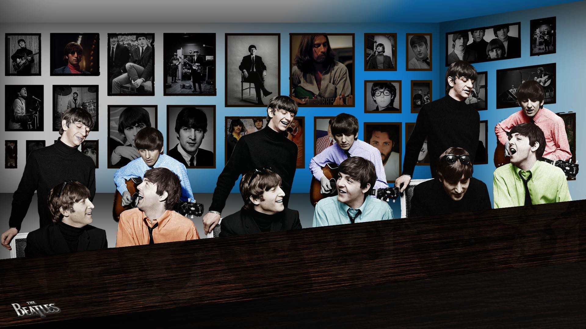 The Beatles, Fotomontaggio, Quadri alla parete, Ritratti, Full HD, sfondo per PC e portatile
