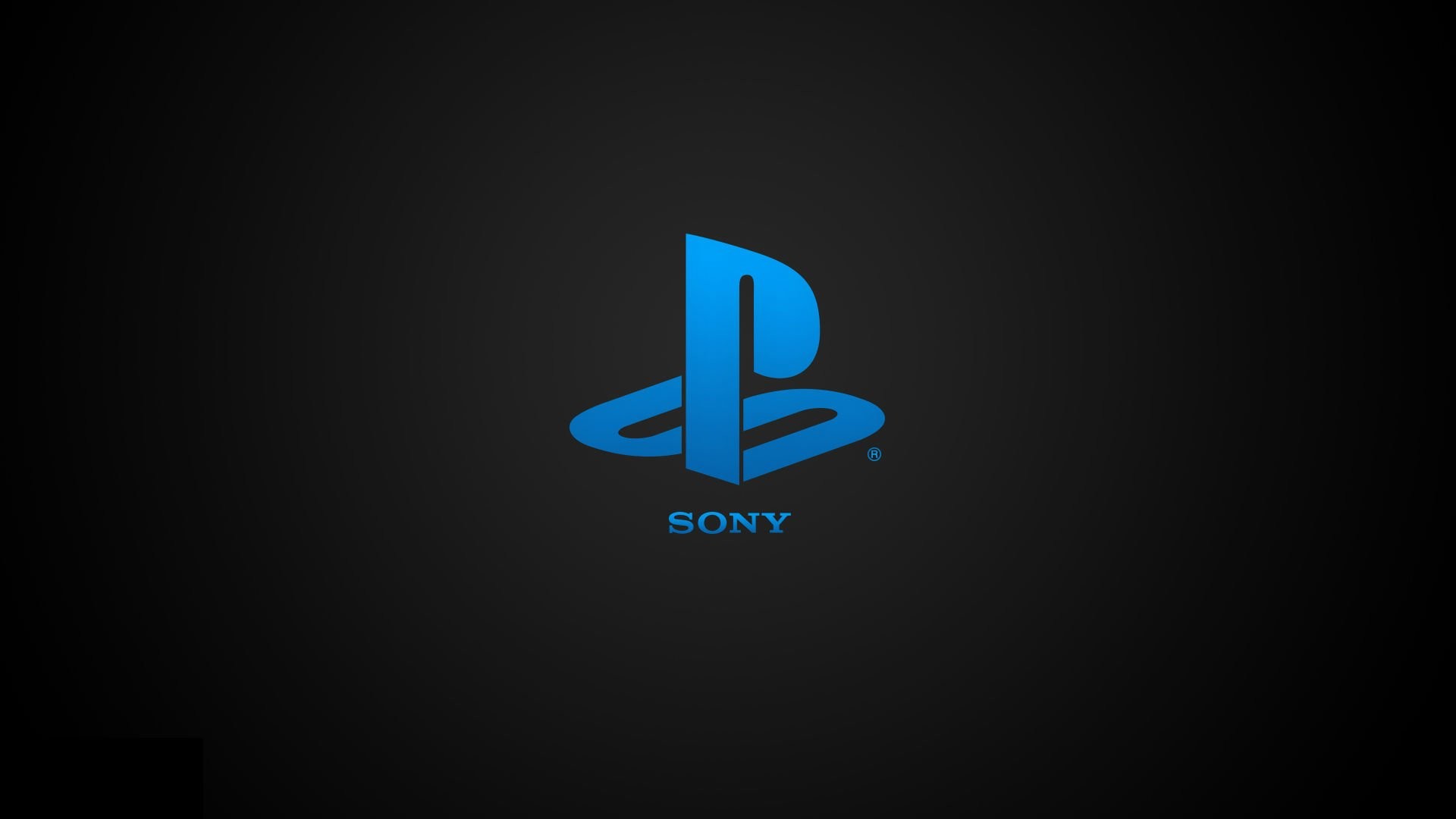 PlayStation, Logo PlayStation, Sony, Sfondo nero, Full HD, wallpaper per PC