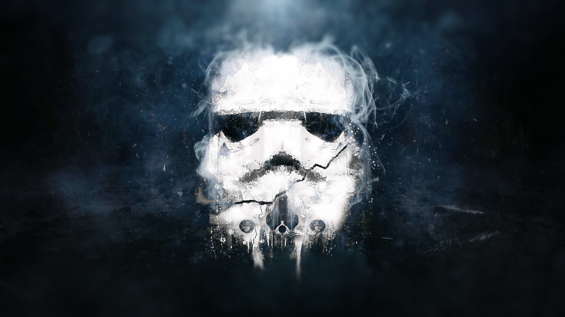 Stormtrooper, Star Wars, Fumo, Arte digitale, Full HD, wallpaper desktop