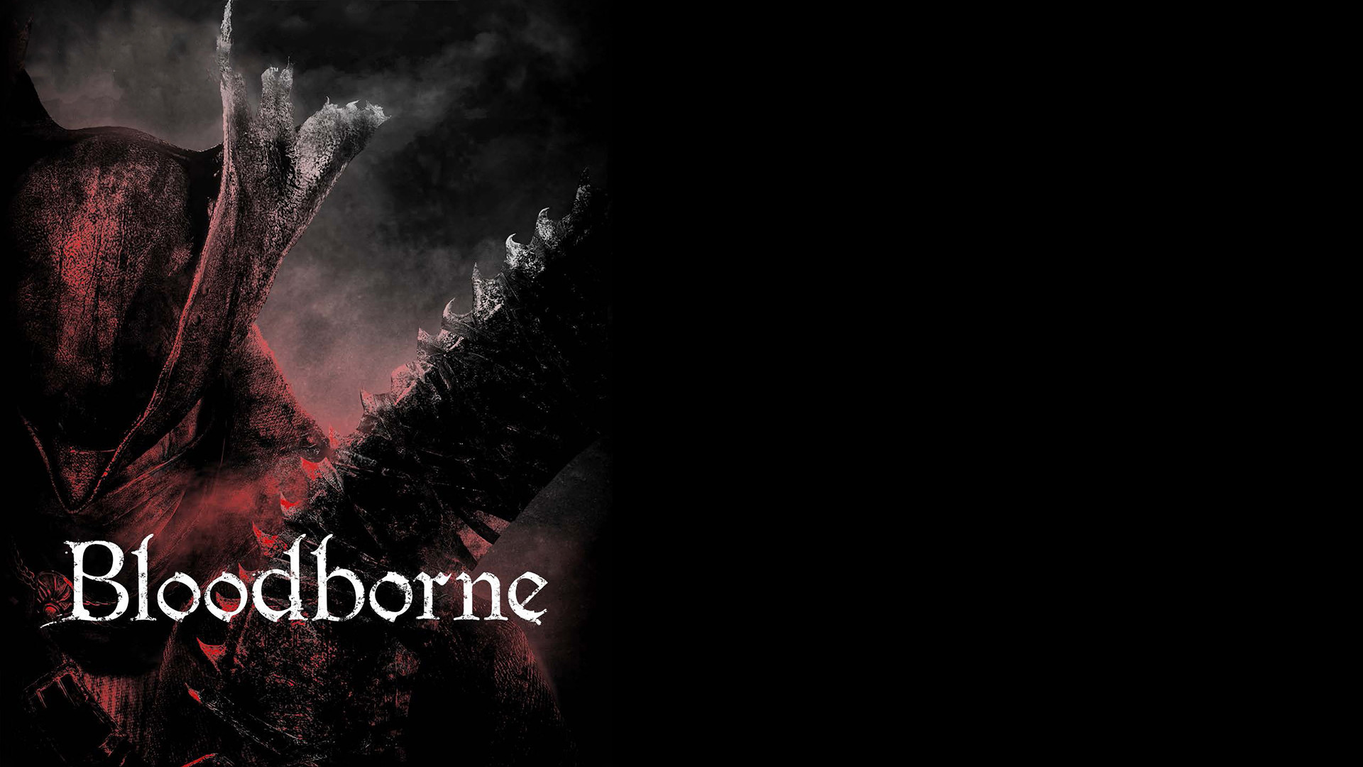 Bloodborne, Logo, Sfondo nero, Toni rossi, 1920x1080, wallpaper desktop
