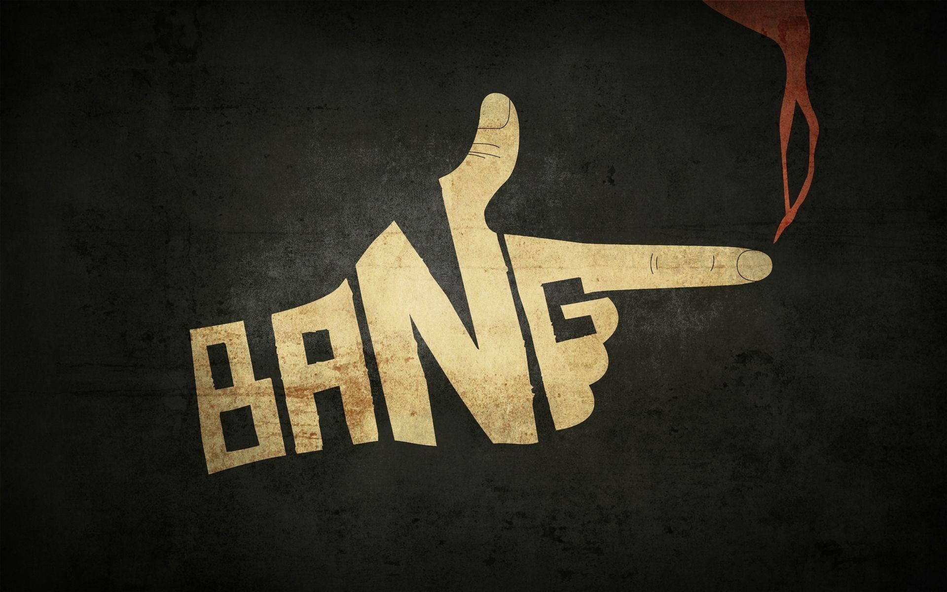 Bang, Cowboy Bebop, Mano a pistola, Tipografia, 1920x1200, immagine di sfondo