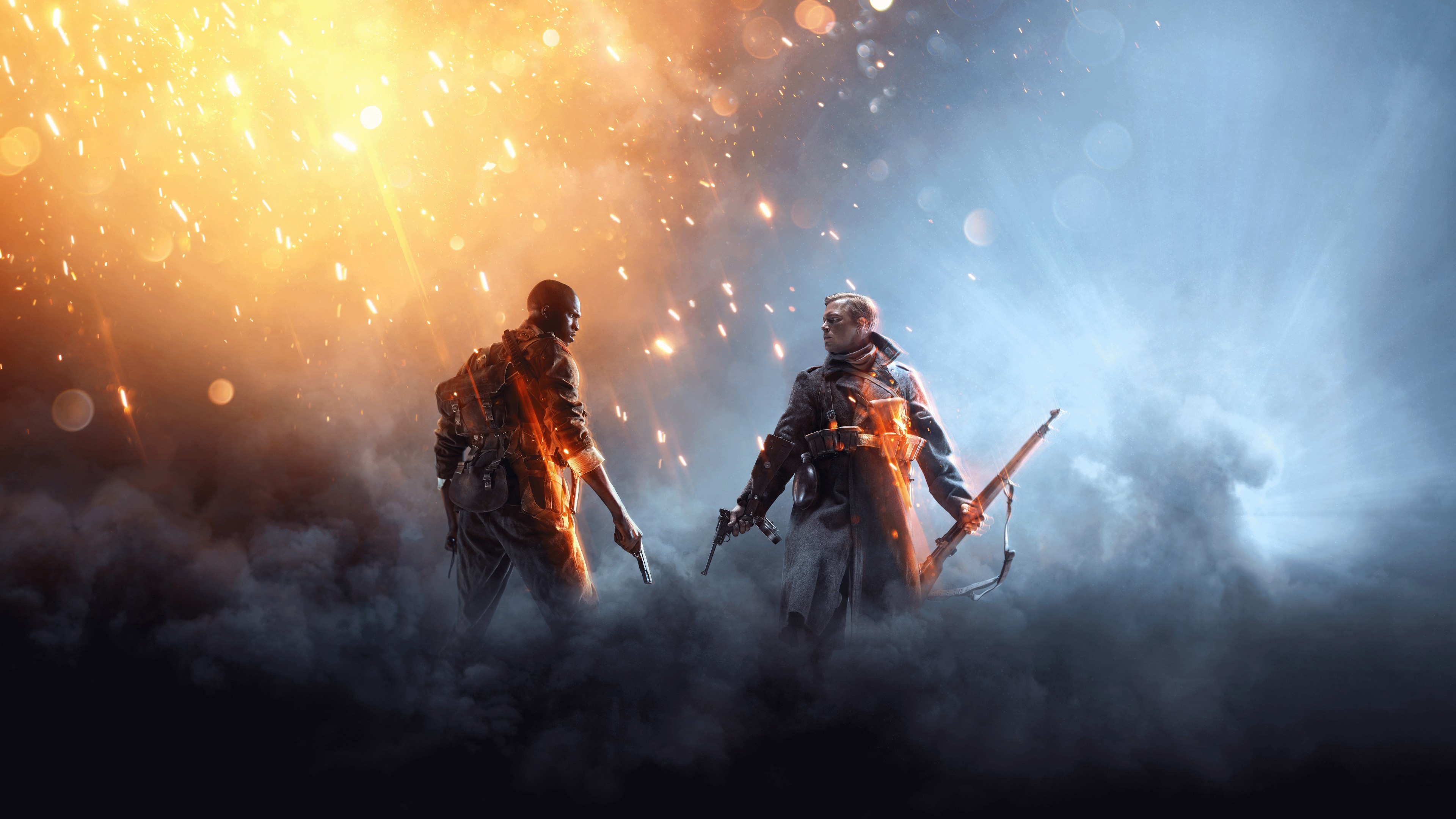 Battlefield 1, Soldati, Videogioco, Fumo, 4K, sfondo per PC e portatile