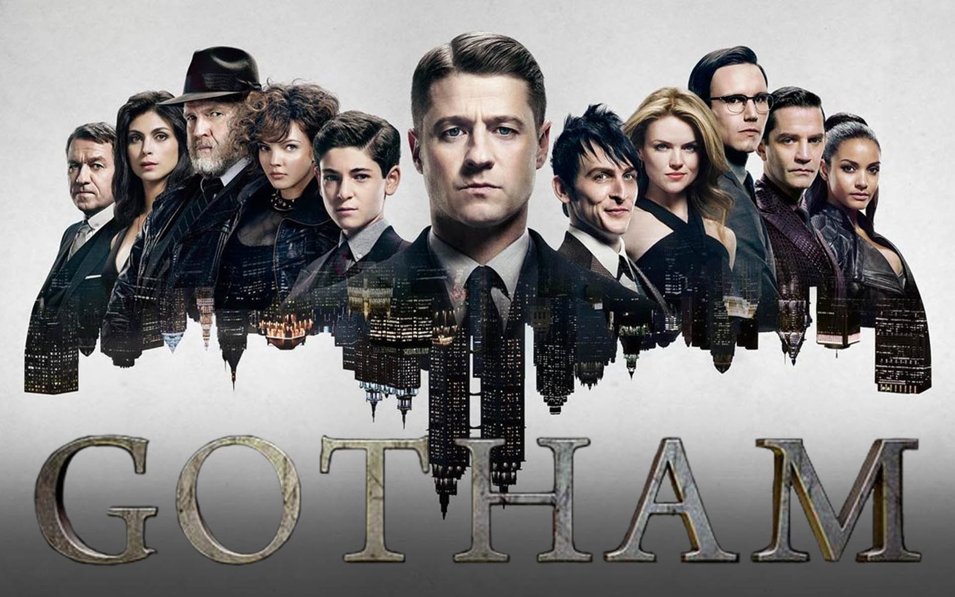 Gotham, Logo, Cast, Ben McKenzie, Poster, Full HD, wallpaper per portatile