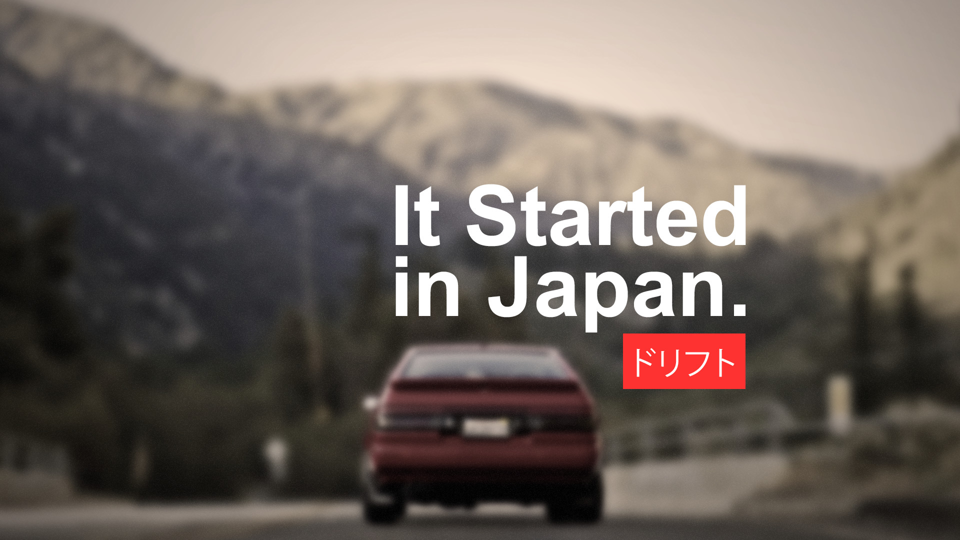 Toyota AE86, Drift, It Started in Japan, 16:9 Full HD, sfondo widescreen