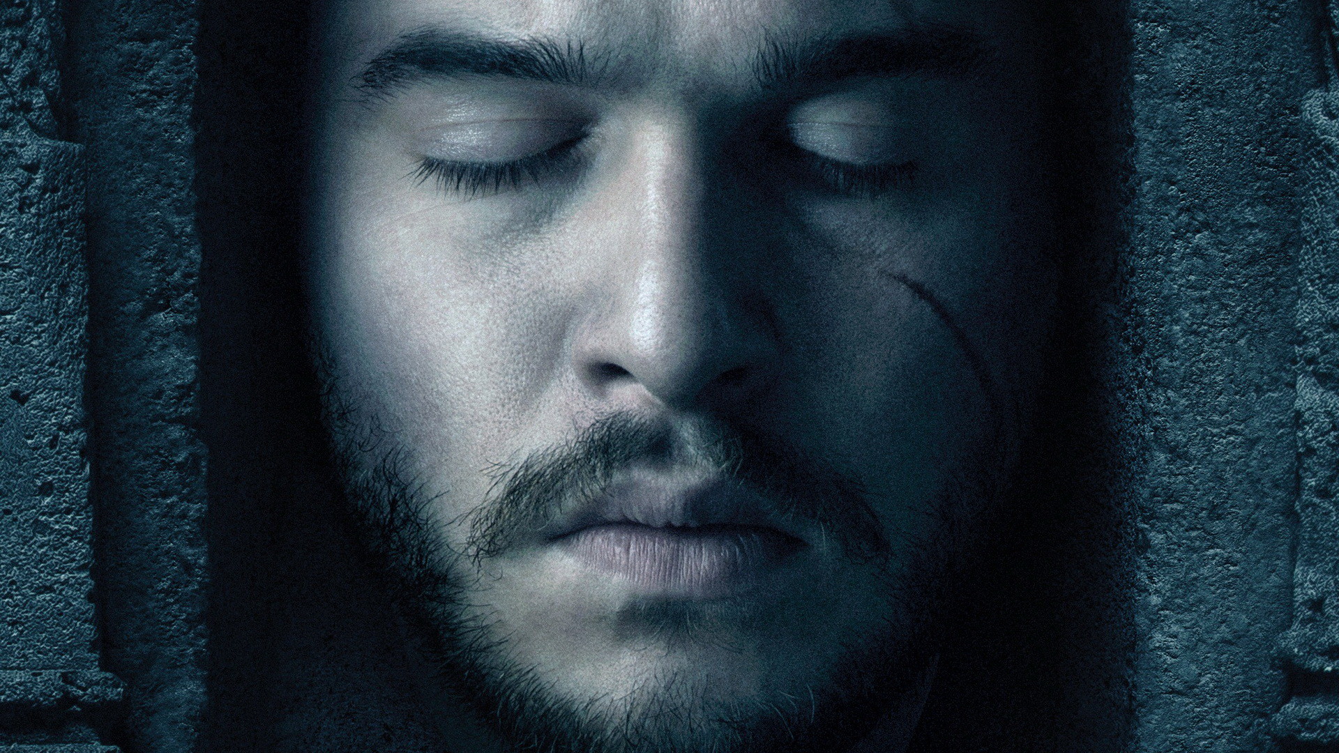 Jon Snow, Kit Harington, Il Trono di Spade, Occhi chiusi, Poster stagione 6, sfondo 1080p