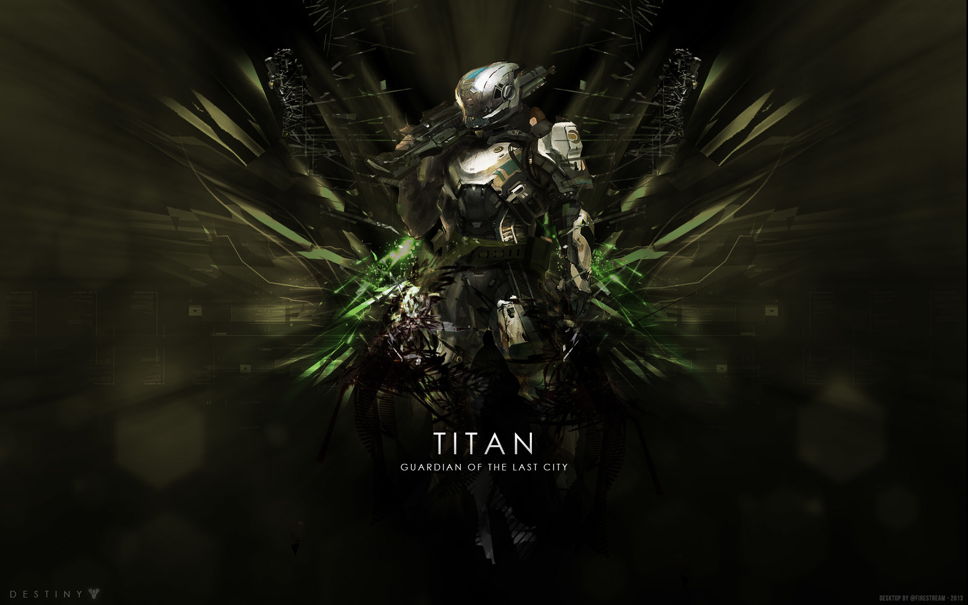 Destiny, Titano, Guardiano dell'Ultima Città, Verde, Scuro, 1920x1200, immagine di sfondo