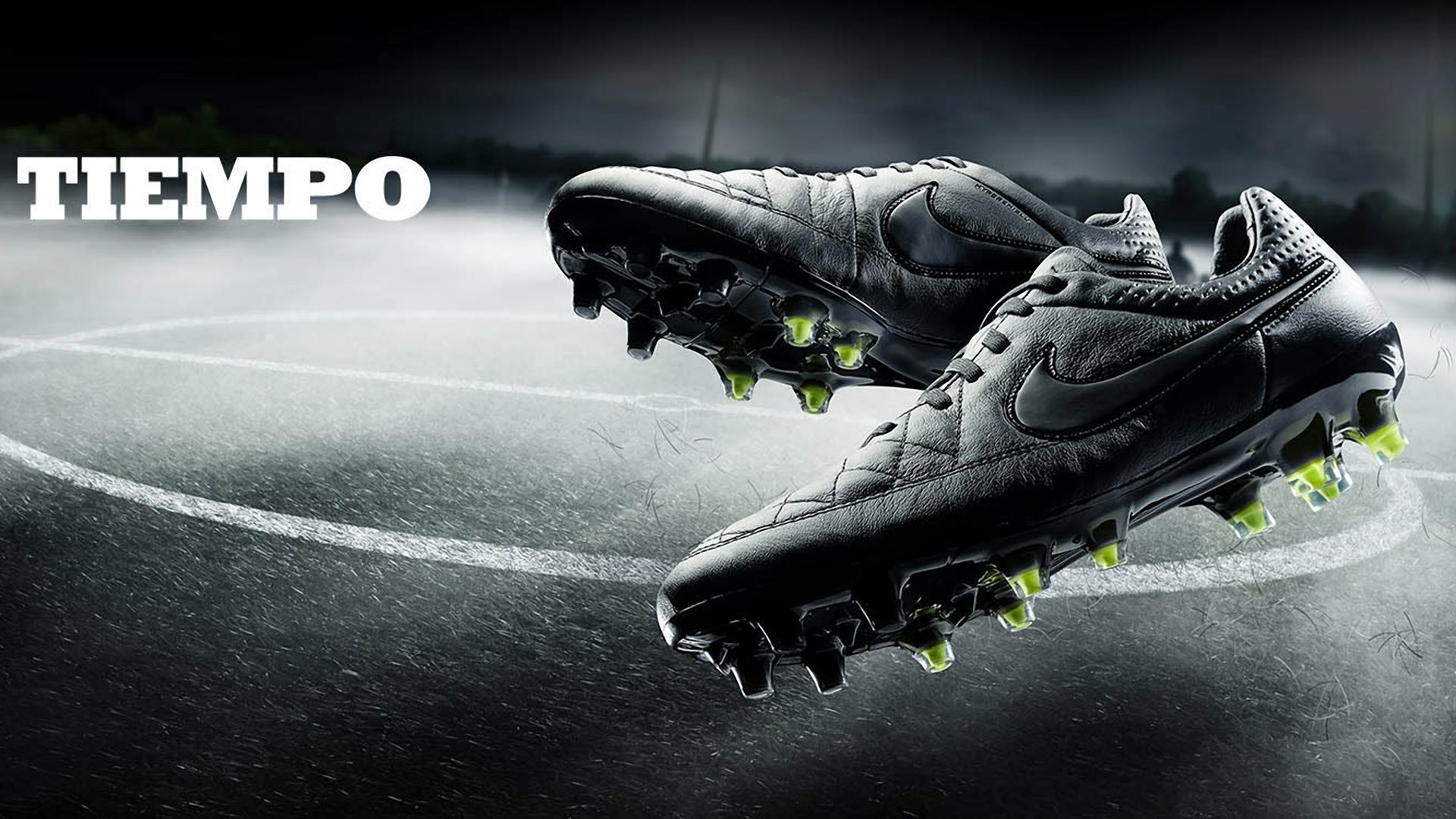 Nike Tiempo, Scarpe da calcio, Nike, Campo da calcio, Bianco e nero, sfondo Full HD per computer