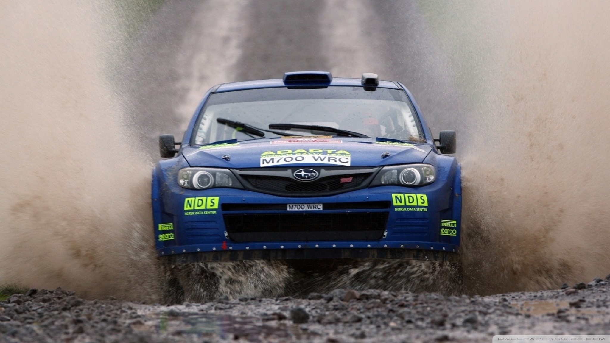 Subaru Impreza WRX STI, Pioggia, Fango, Rally, Full HD, sfondo per PC