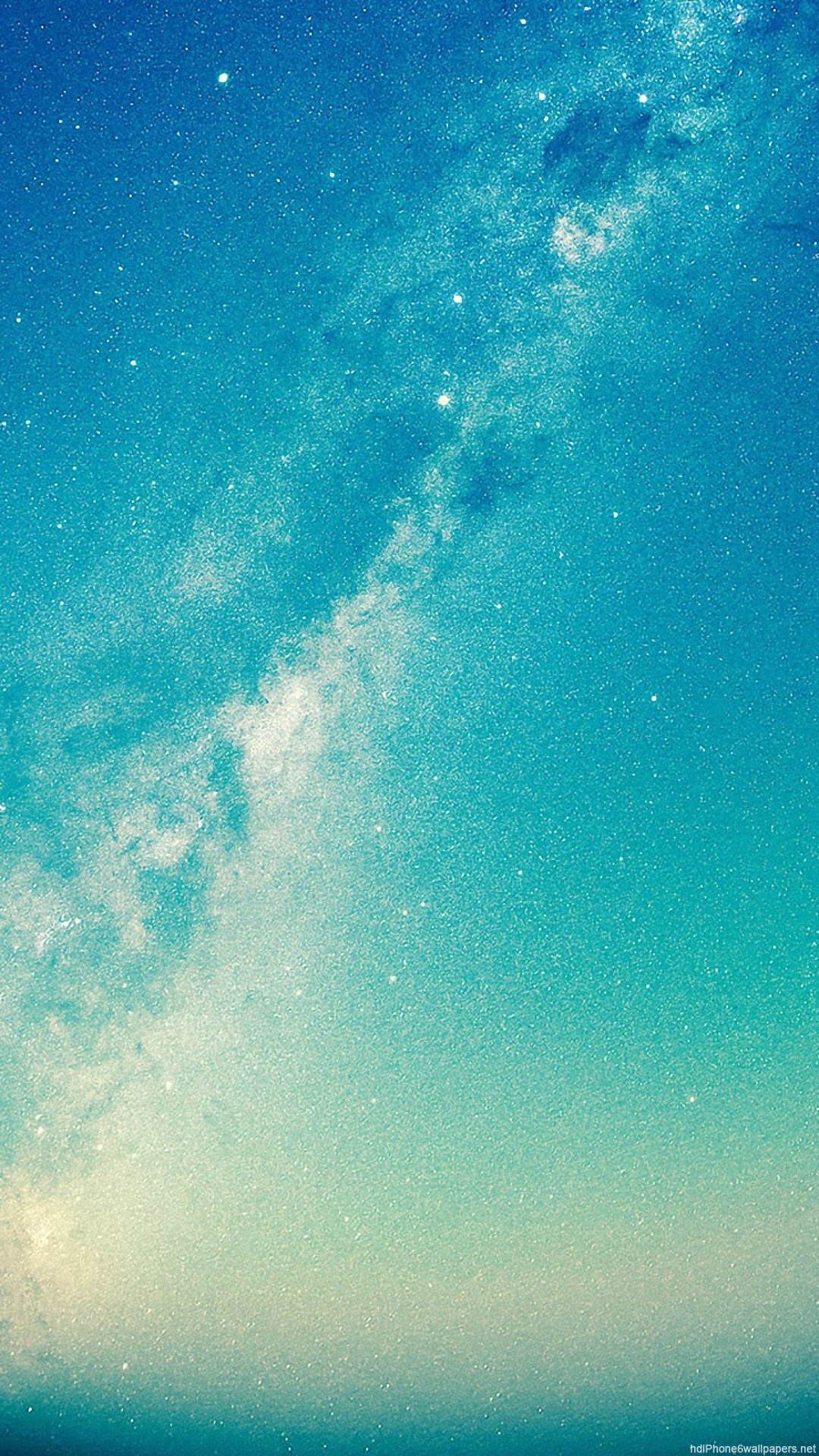 Via Lattea, Cielo stellato, Turchese, wallpaper iPhone 6