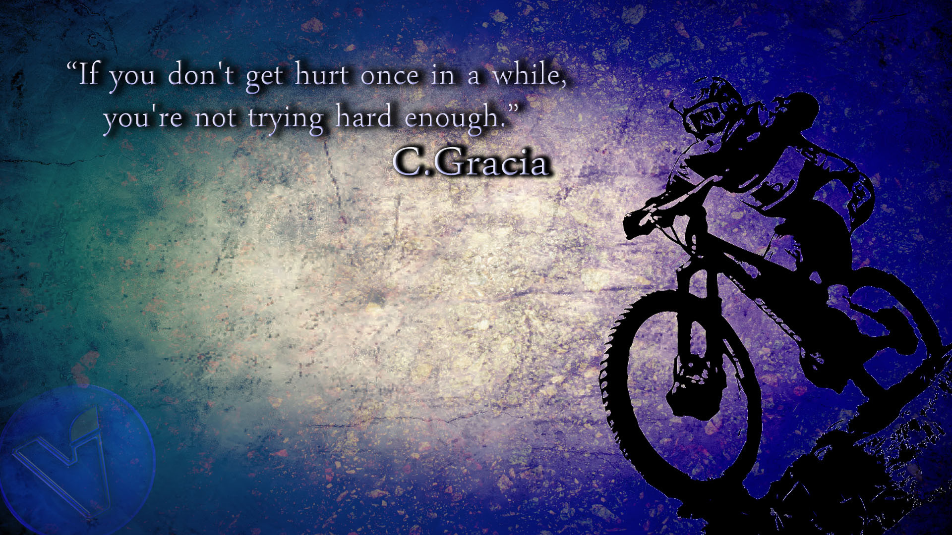 Mountain bike, Citazione, C. Gracia, Viola, Full HD, wallpaper per computer