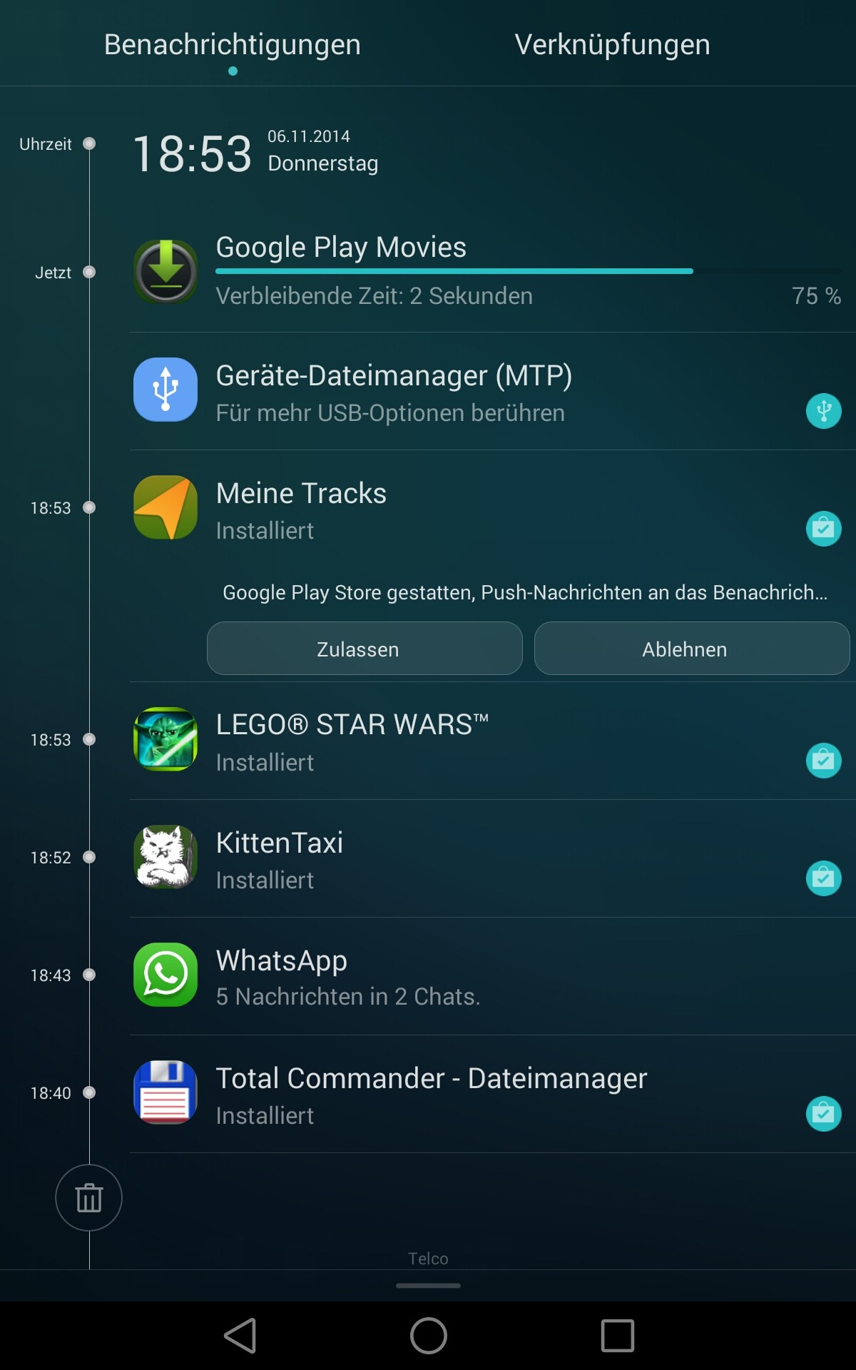 emui 3.0 notifiche, sfondo per Huawei P8