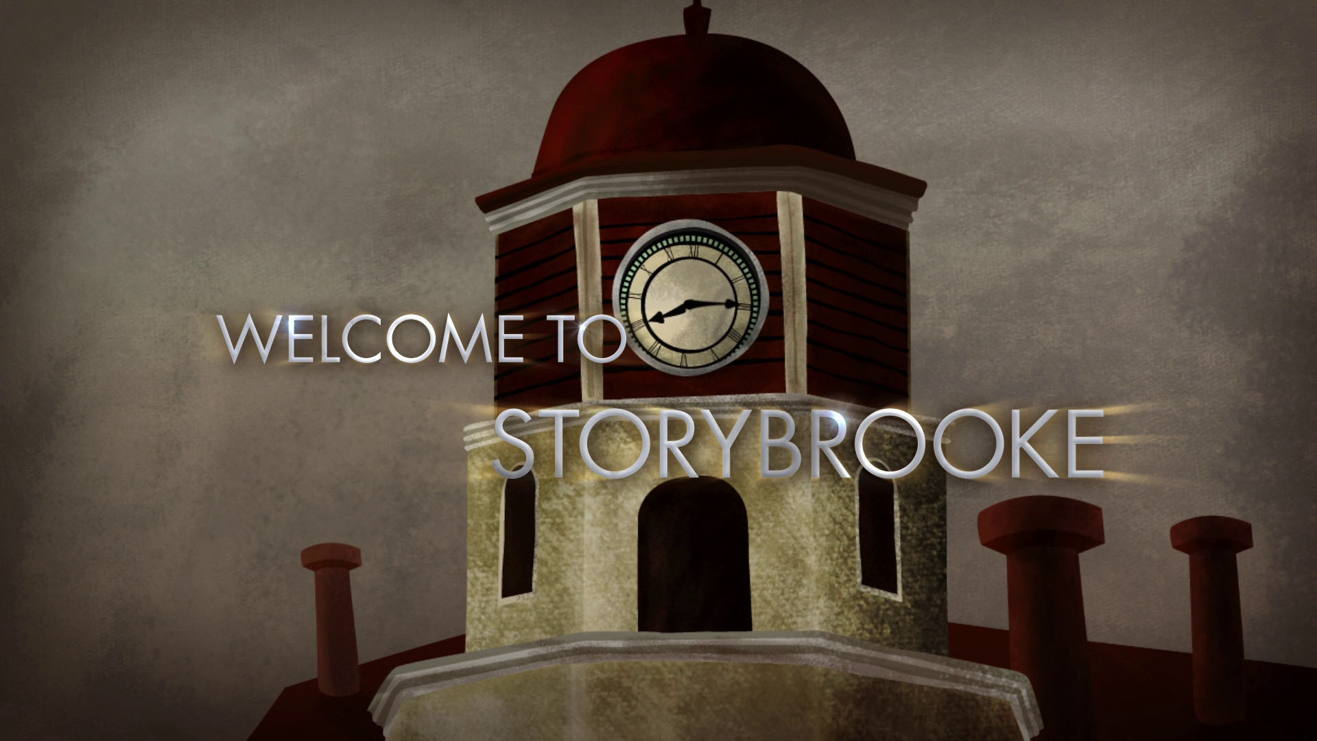 Storybrooke, Torre dell'orologio, C'era una volta, Welcome to Storybrooke, sfondo 16:9 Full HD