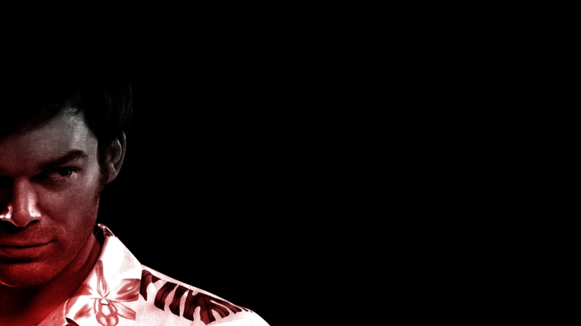 Dexter Morgan, Michael C. Hall, Dexter, Sfondo nero, Full HD, wallpaper desktop