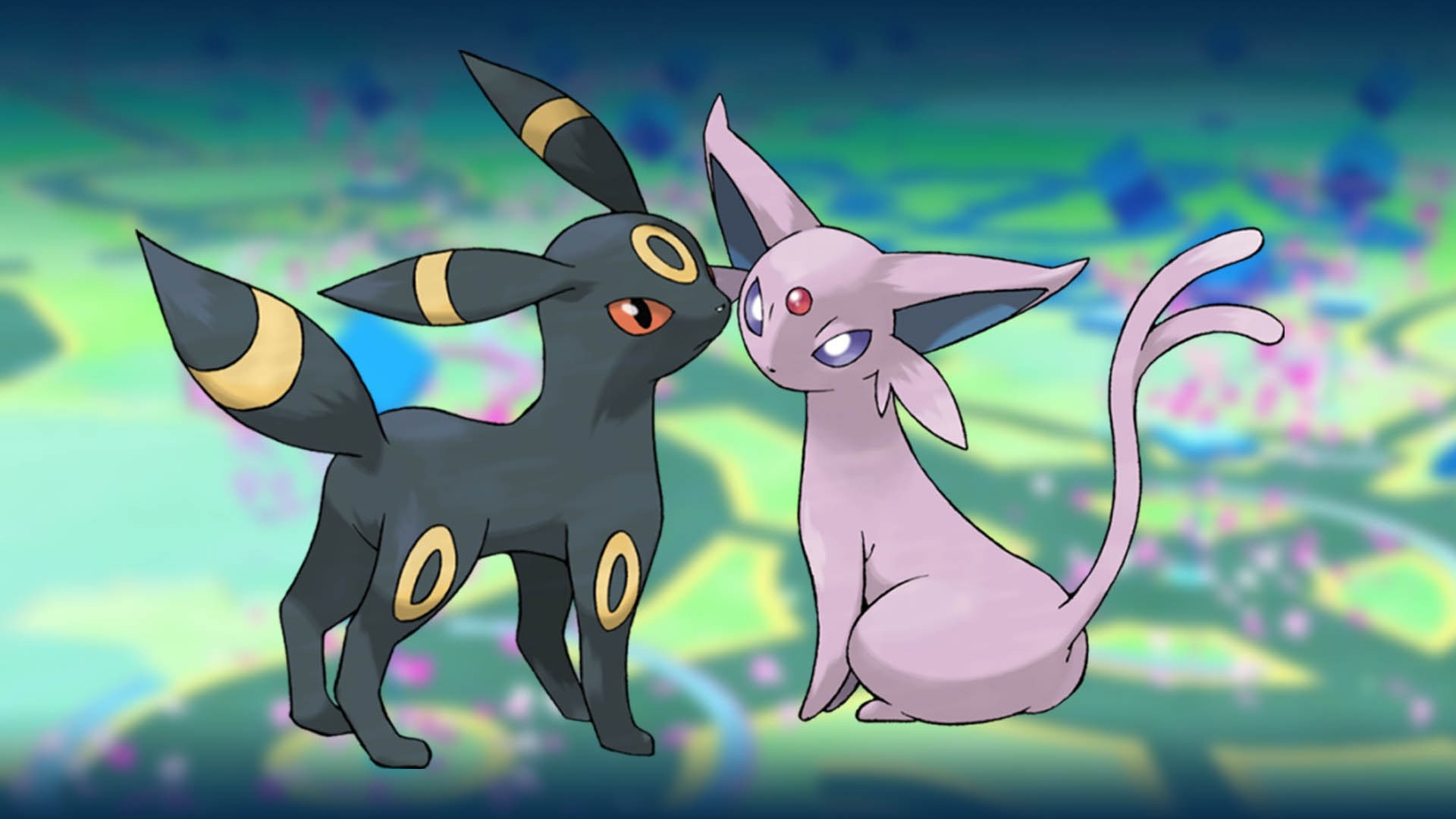Umbreon, Espeon, Pokémon, Coppia, Full HD 1080p, sfondo desktop