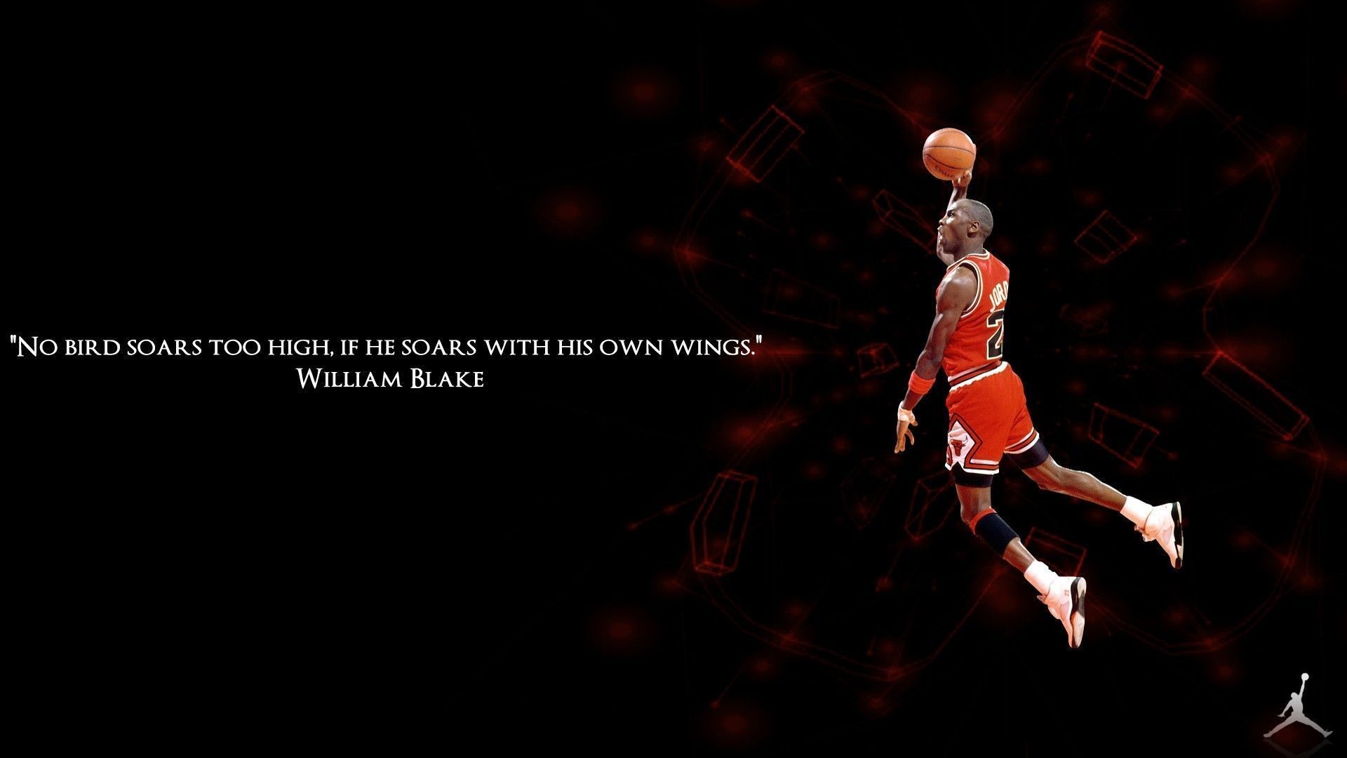 Michael Jordan, Citazione, William Blake, Schiacciata, 16:9 Full HD, sfondo widescreen