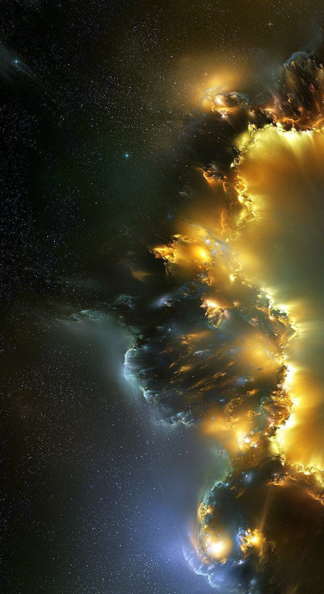 Nebulosa, Spazio, Stelle, Full HD, sfondo per smartphone