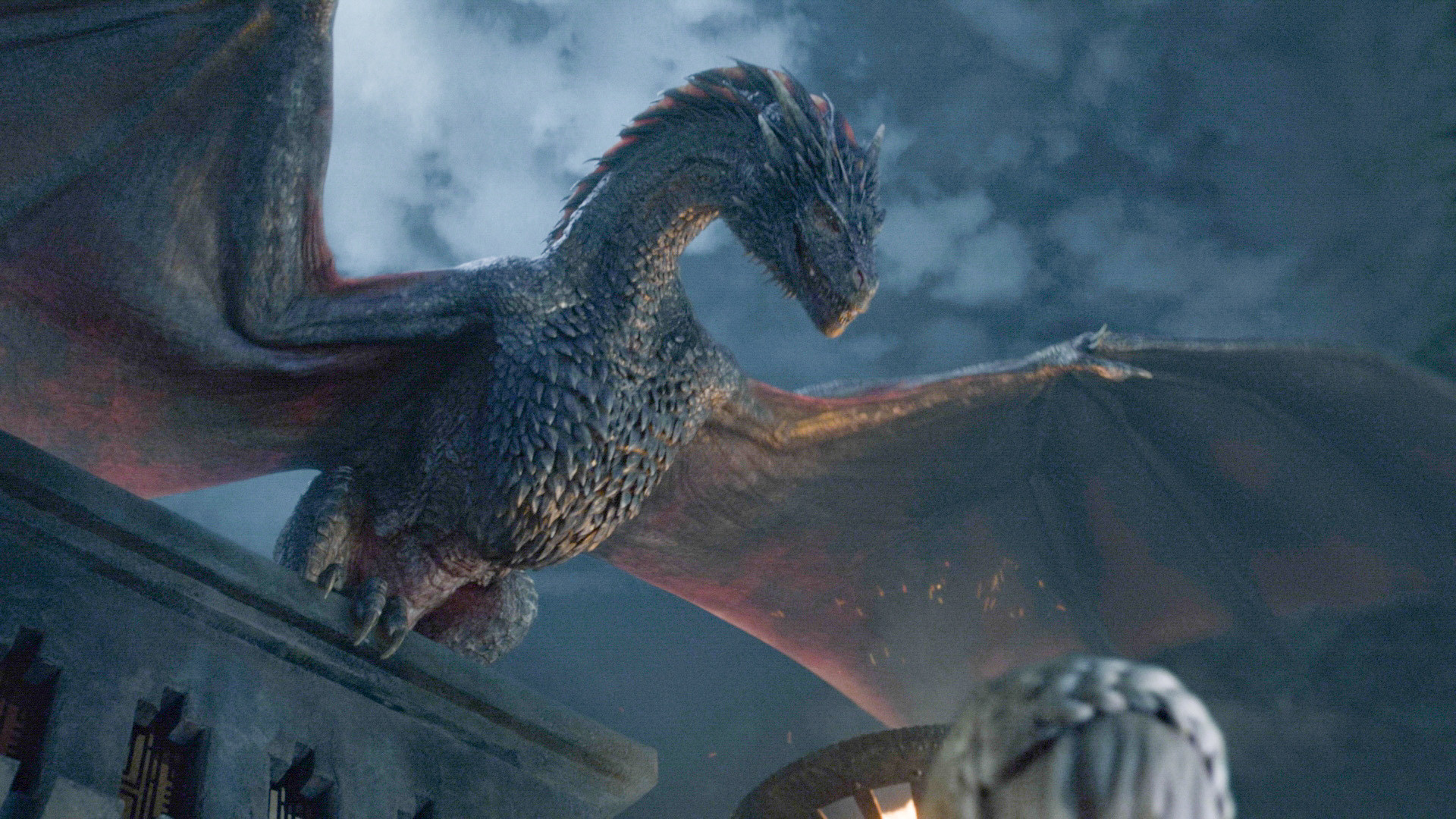 Il Trono di Spade, Drogon, Drago, Daenerys Targaryen, Full HD, sfondo per PC