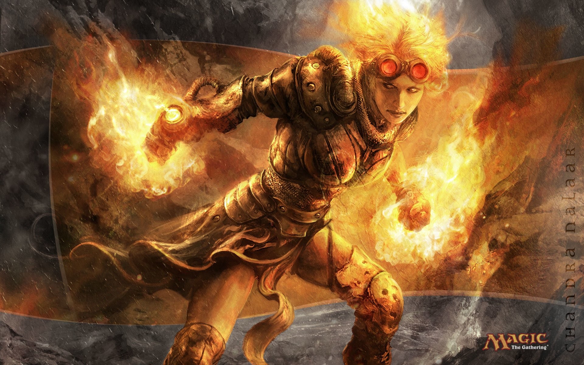Chandra Nalaar, Magic: The Gathering, Fuoco, Planeswalker, 1920x1200, immagine di sfondo