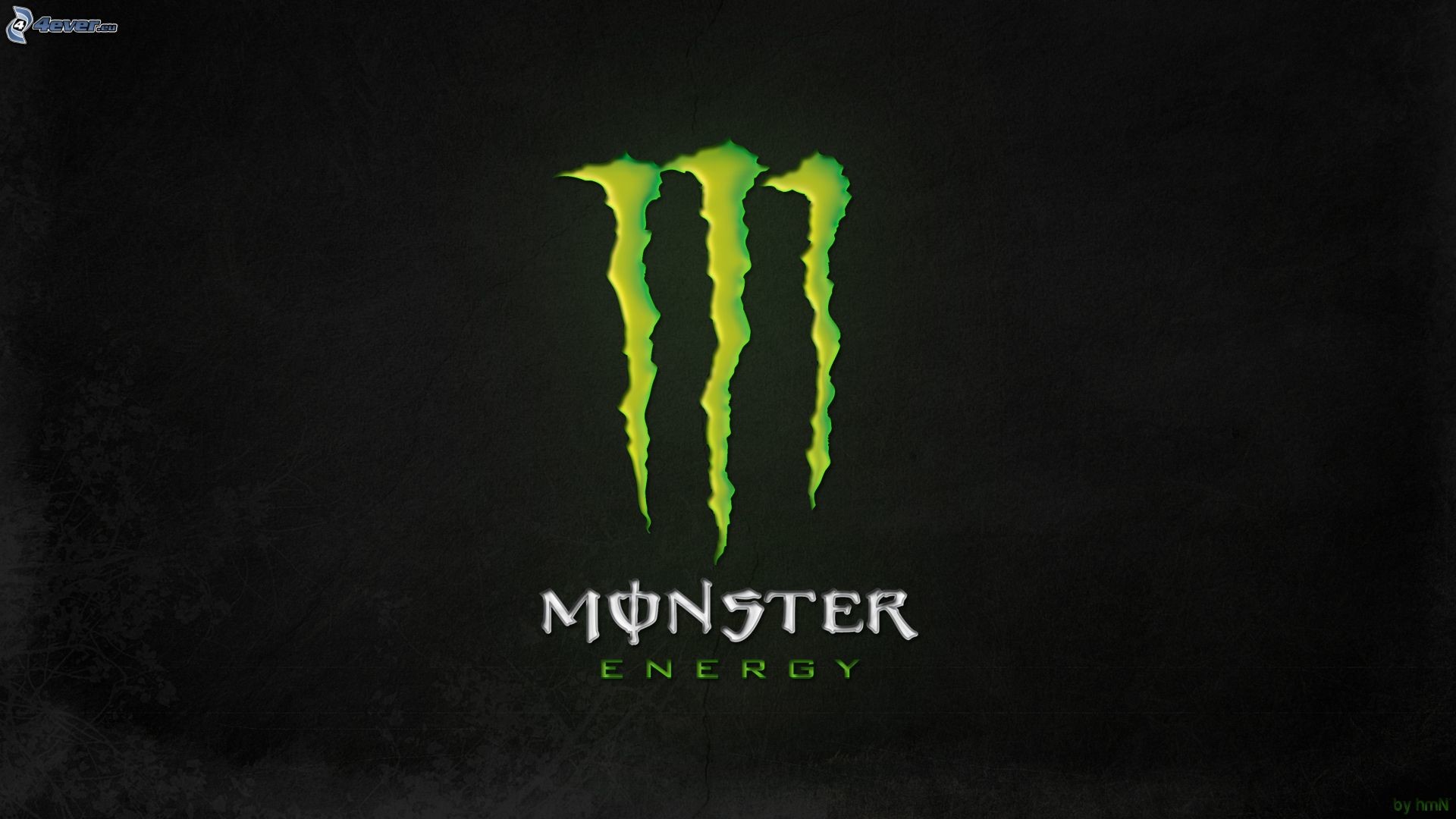 Monster Energy, Logo, Verde, Sfondo nero, wallpaper Android