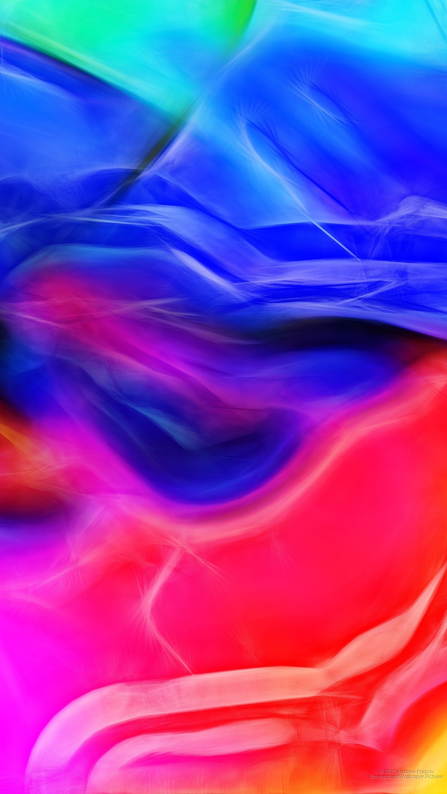 Astratto, Colori vivaci, Onde, QHD+, wallpaper per smartphone