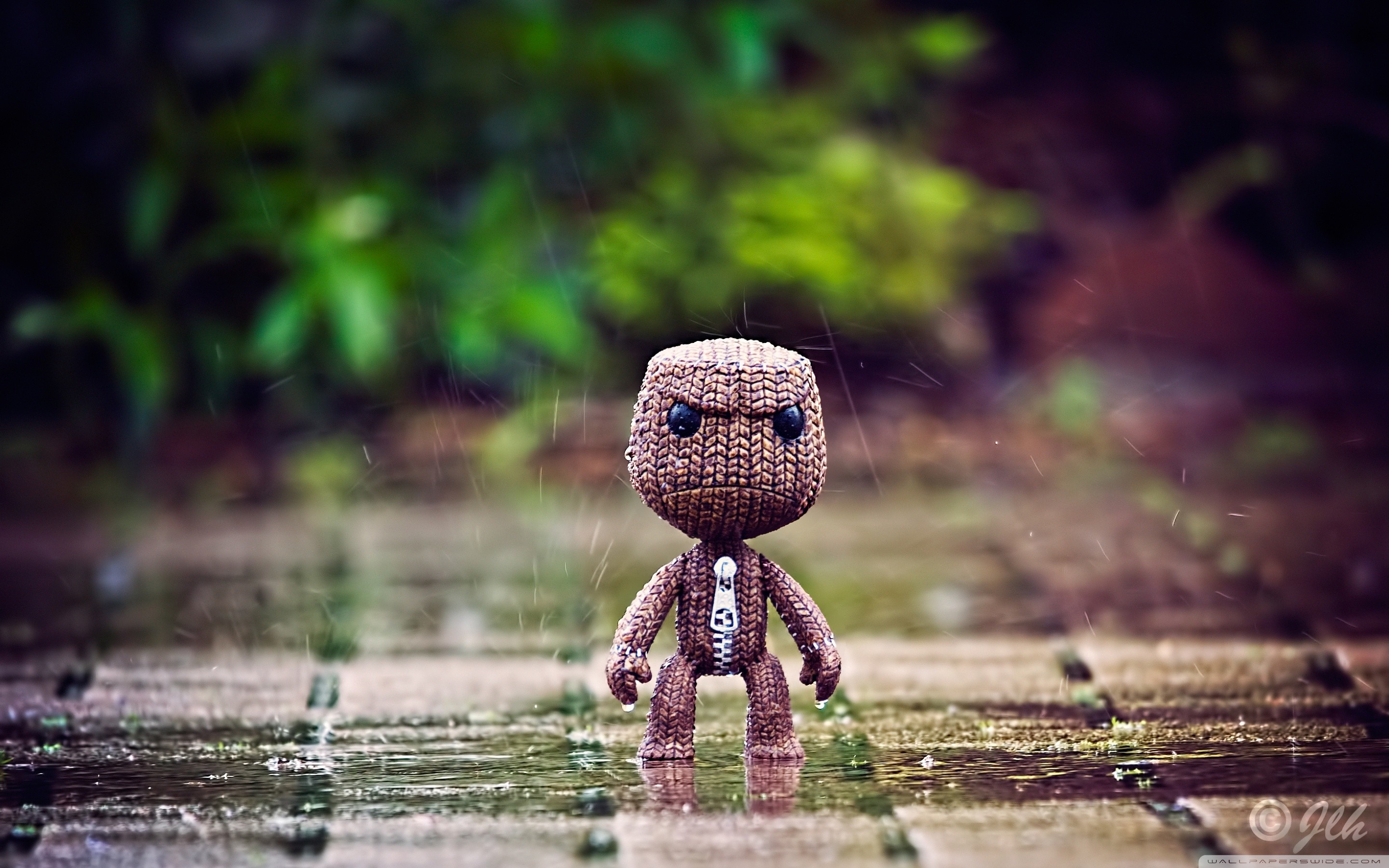 Sackboy, LittleBigPlanet, Pupazzo di lana, Bokeh, 2880x1800, sfondo per PC