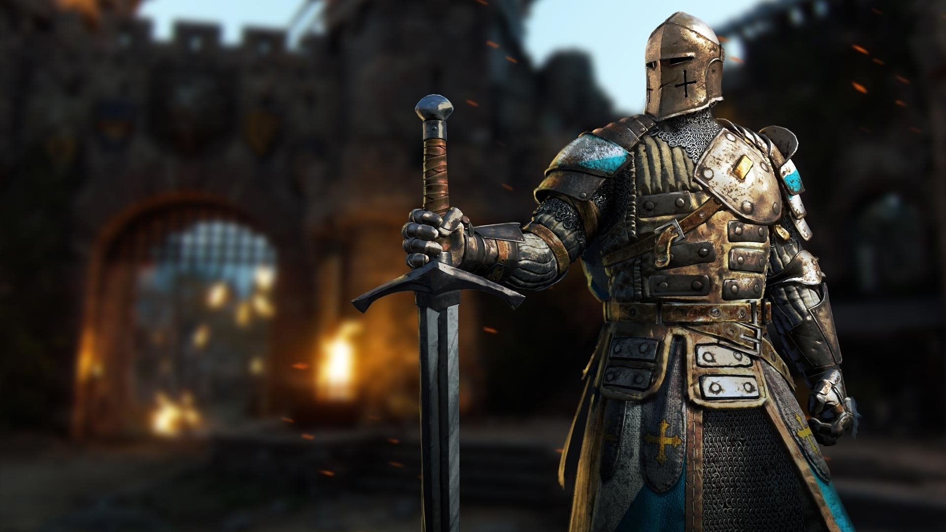 For Honor, Warden, Cavaliere, Spadone, Castello, Full HD, wallpaper per computer