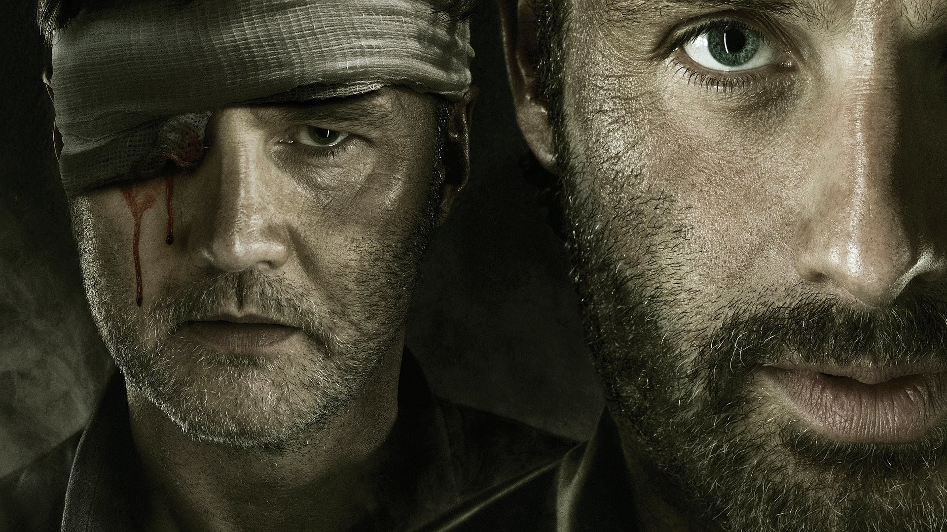 The Walking Dead, Rick Grimes, Governatore, David Morrissey, Andrew Lincoln, Primo piano, sfondo desktop