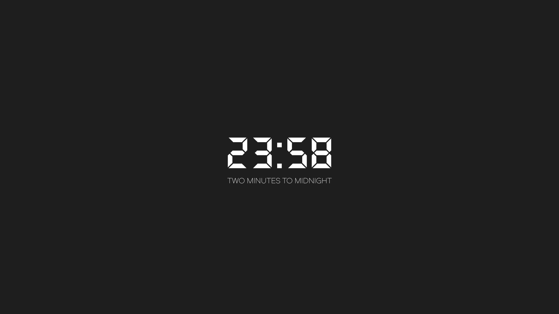 Iron Maiden, 2 Minutes to Midnight, 23:58, Minimalismo, 1920x1080, sfondo per PC