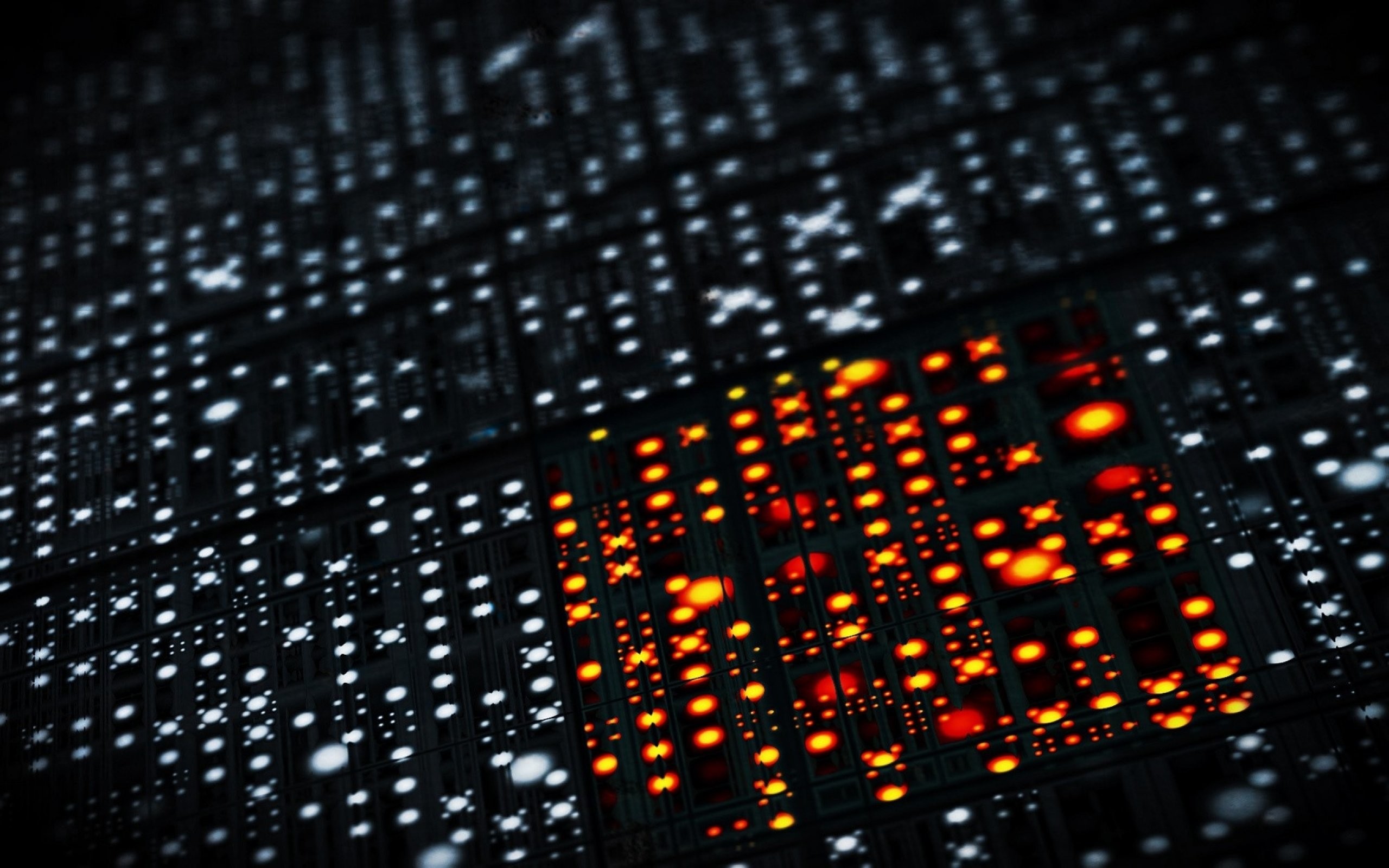 Microchip, Luci, Tecnologia, Macro, 2K, sfondo per PC e portatile