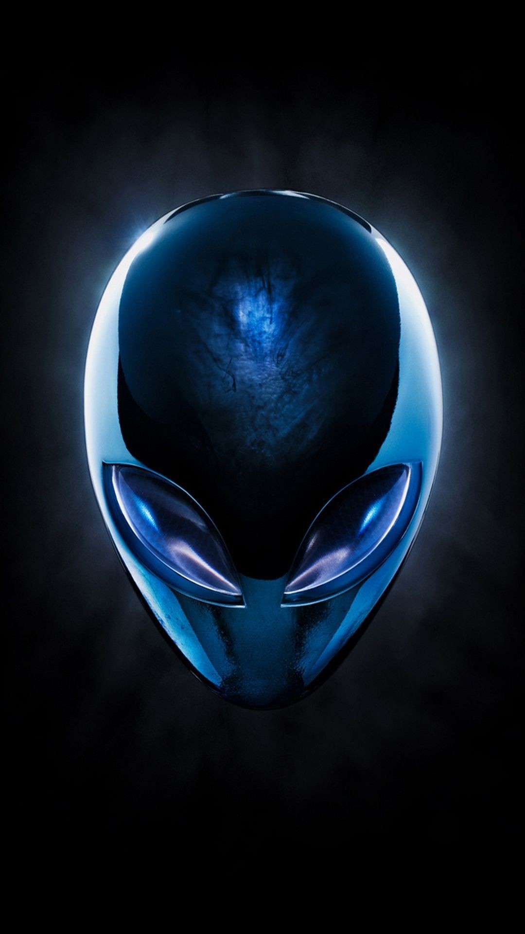 Alienware, Logo alieno, Blu, Full HD, sfondo per smartphone