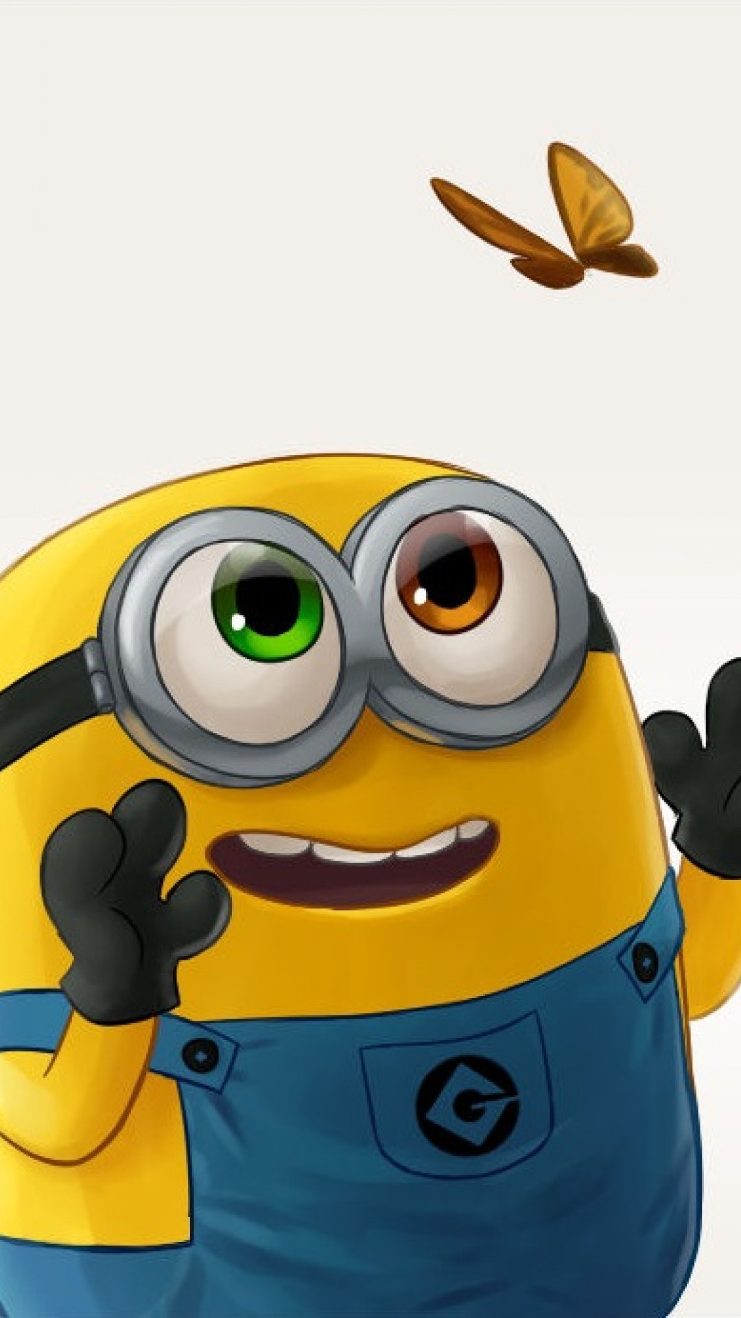 Minion, Bob, Farfalla, Primo piano, Cattivissimo me, schermata di blocco Android