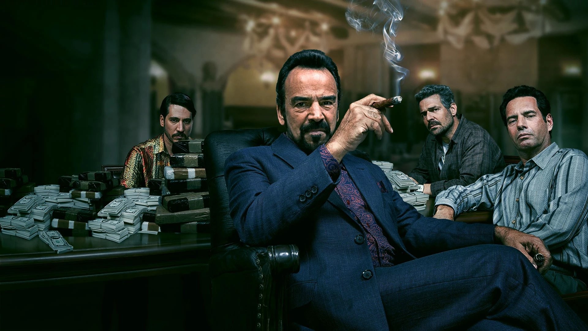Cartello di Cali, Narcos, Gilberto Rodríguez Orejuela, Soldi, Sigaro, sfondo Full HD per portatile