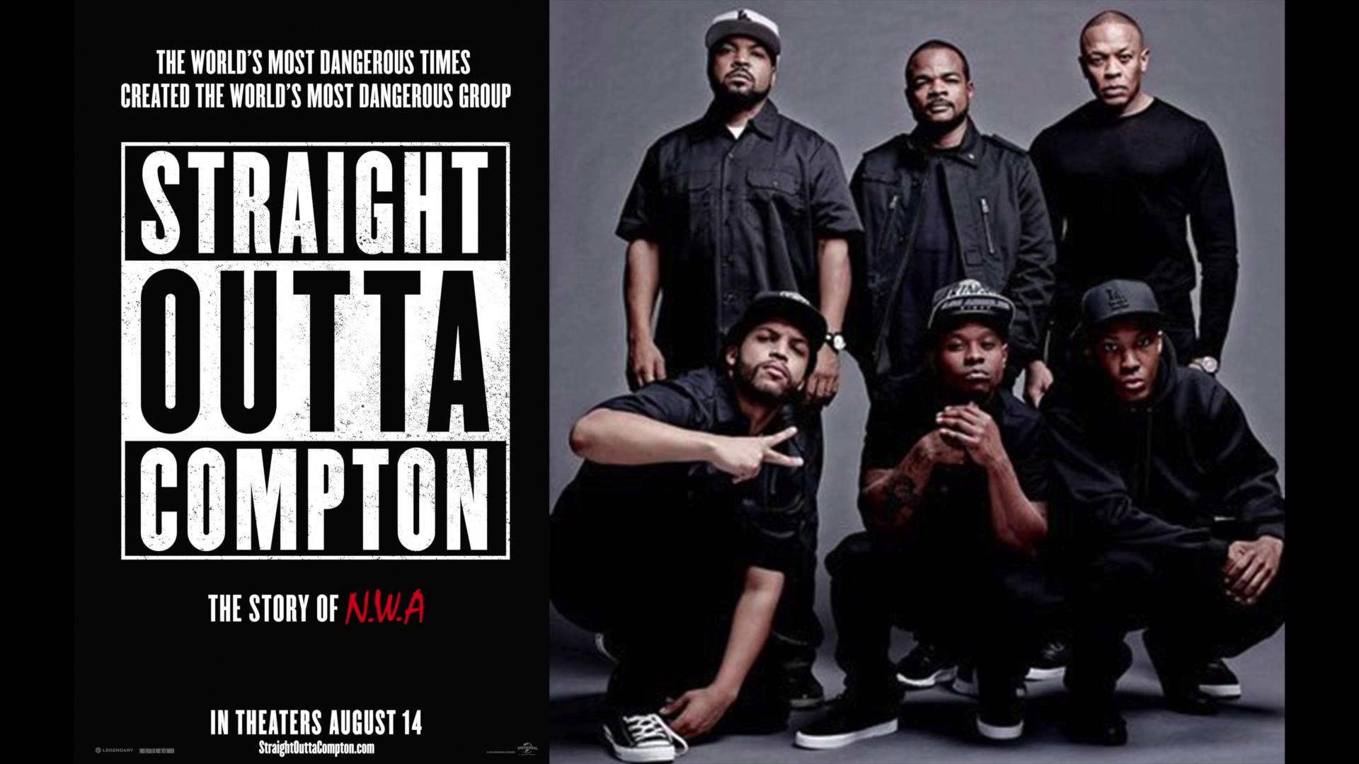 Straight Outta Compton, Poster del film, Cast, Film biografico, 16:9 Full HD, sfondo widescreen