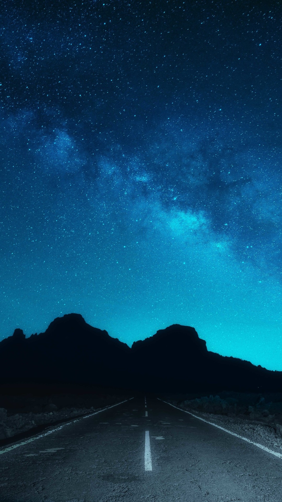 Via Lattea, Strada, Montagne, Blu, Full HD, sfondo per smartphone