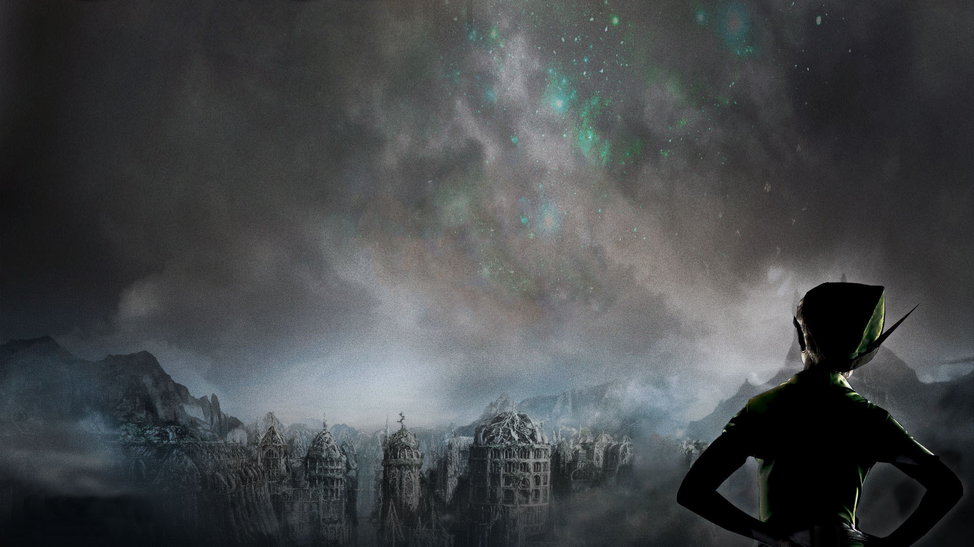 Peter Pan, C'era una volta, Silhouette, Isola che non c'è, 1920x1080, wallpaper desktop