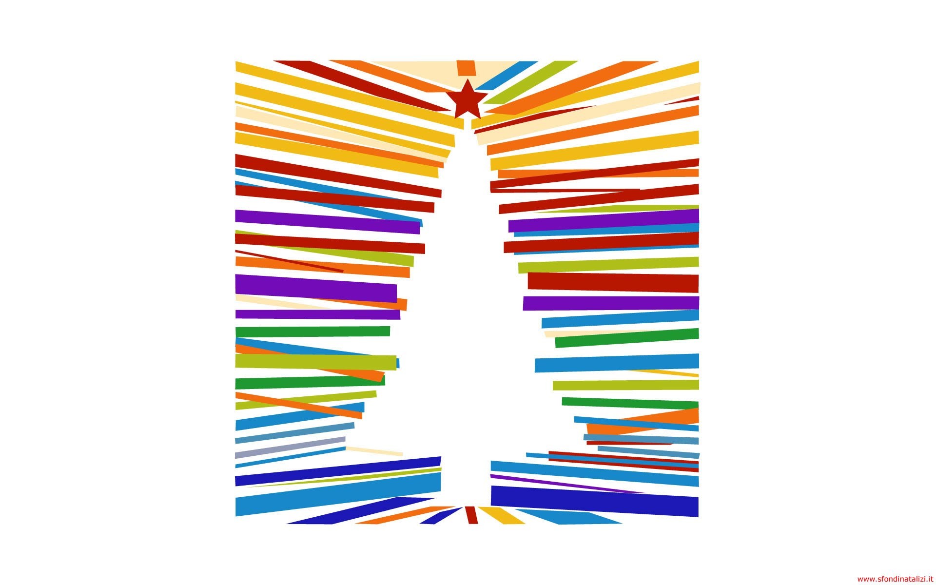 Albero di Natale, Strisce, Arcobaleno, Grafica, Full HD, sfondo per il tuo desktop