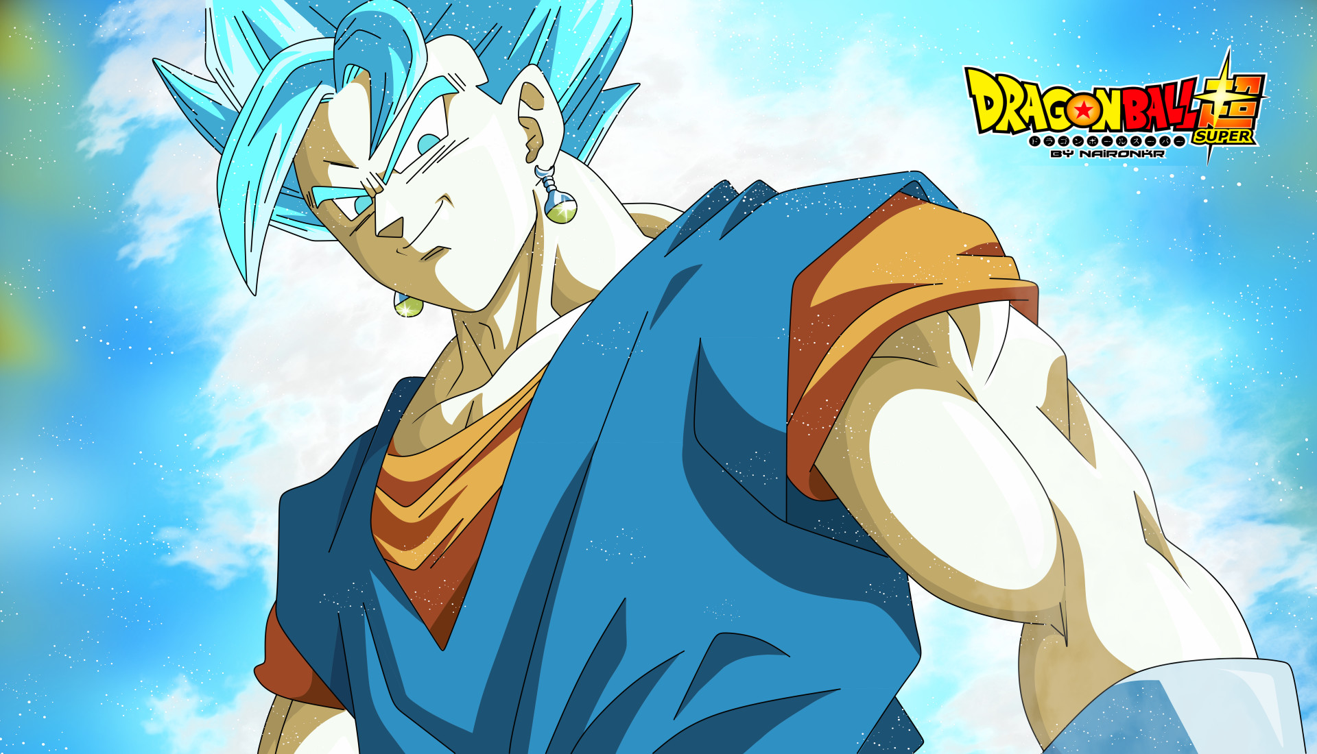 Vegito Blue, Dragon Ball Super, Logo, Full HD, sfondo desktop