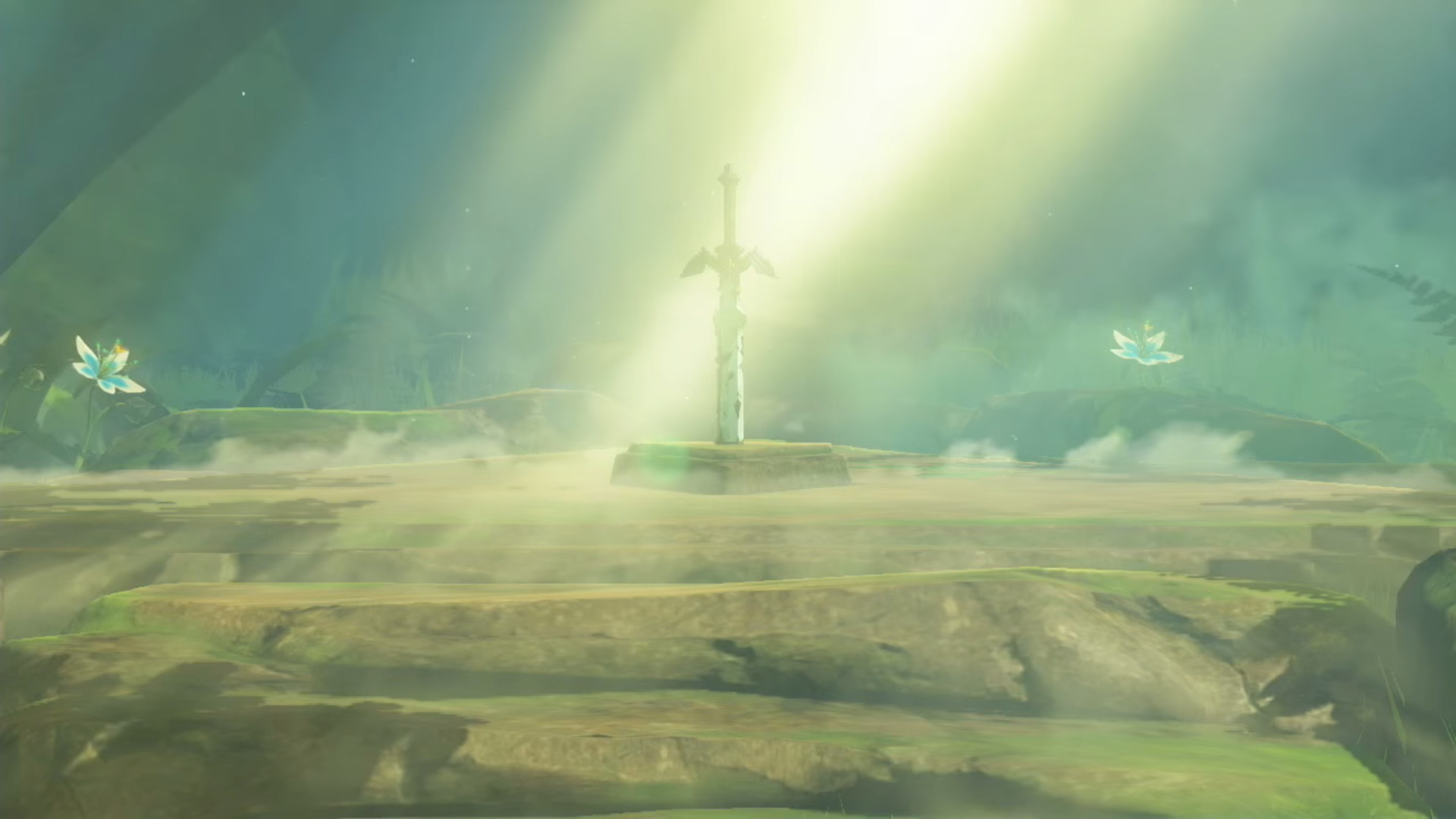 Spada Suprema, The Legend of Zelda: Breath of the Wild, Raggi di luce, Verde, sfondo desktop